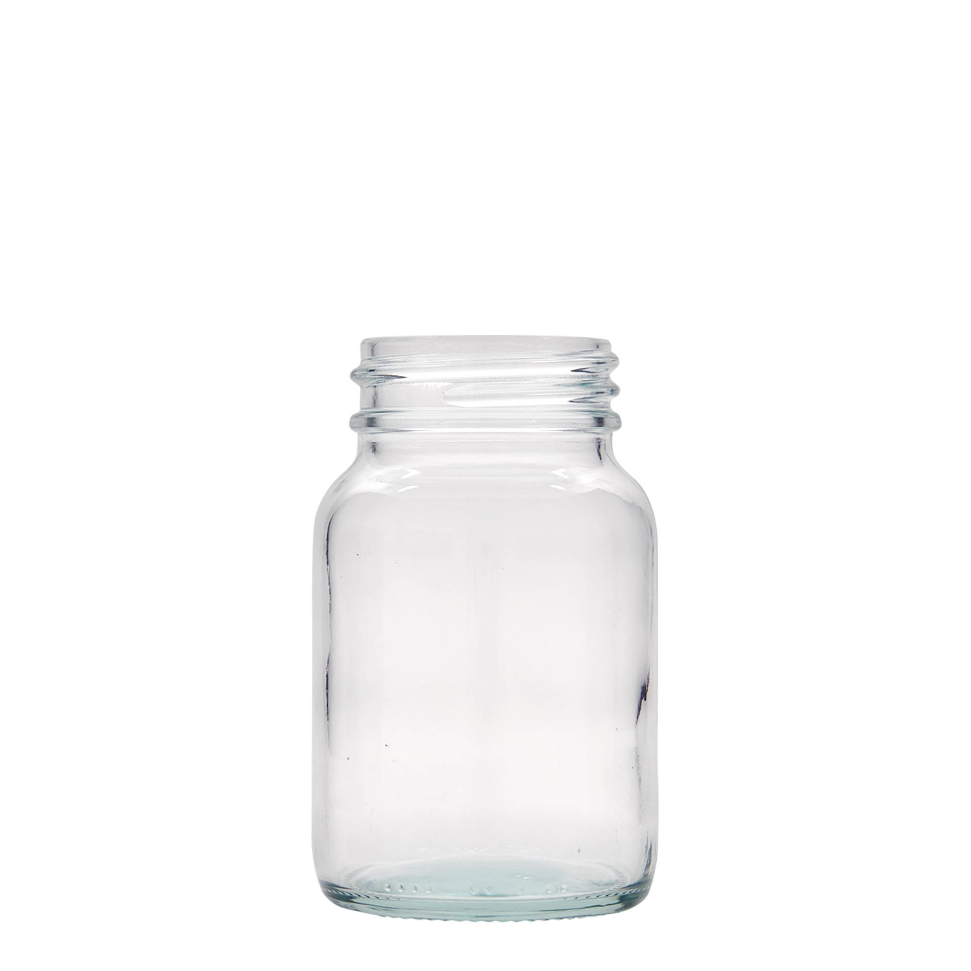 250 ml Vasetto di vetro a bocca larga, imboccatura: DIN 55 250 ml Vasetto di vetro a bocca larga, imboccatura: DIN 55
