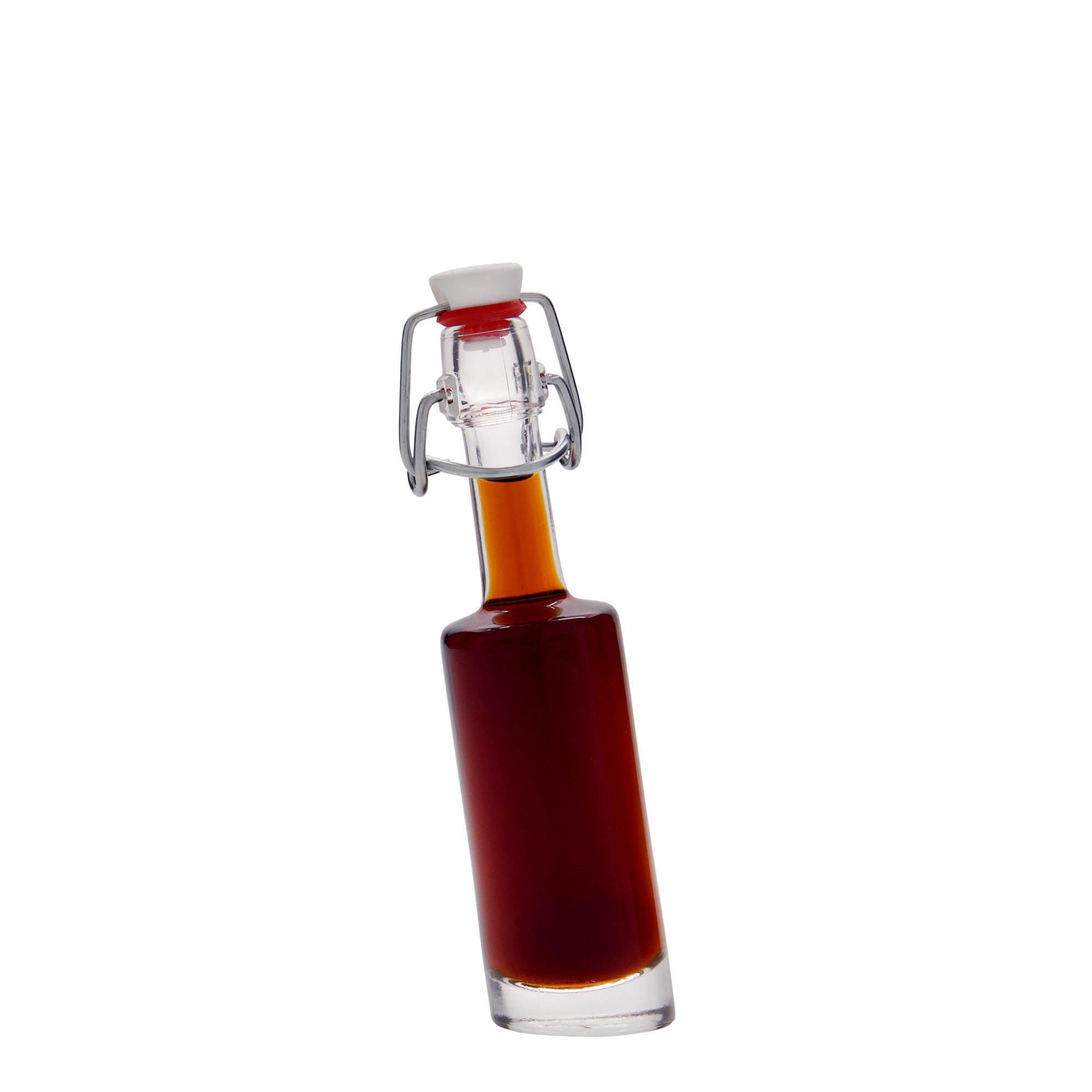 Bottiglia di vetro da 40 ml 'Bounty', bocca: chiusura a gancio Bottiglia di vetro da 40 ml 'Bounty', bocca: chiusura a gancio