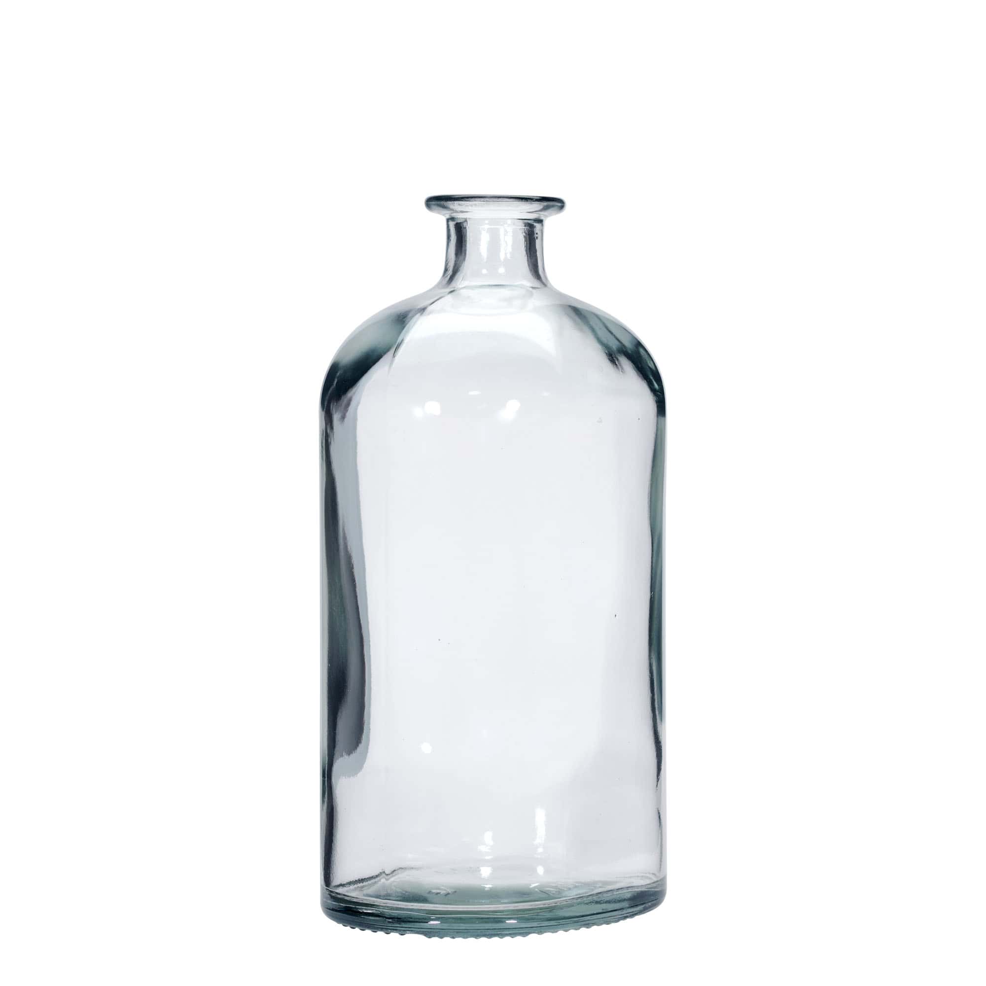 1.000 ml Bottiglia di vetro 'Ei', ovale, imboccatura: fascetta 1.000 ml Bottiglia di vetro 'Ei', ovale, imboccatura: fascetta