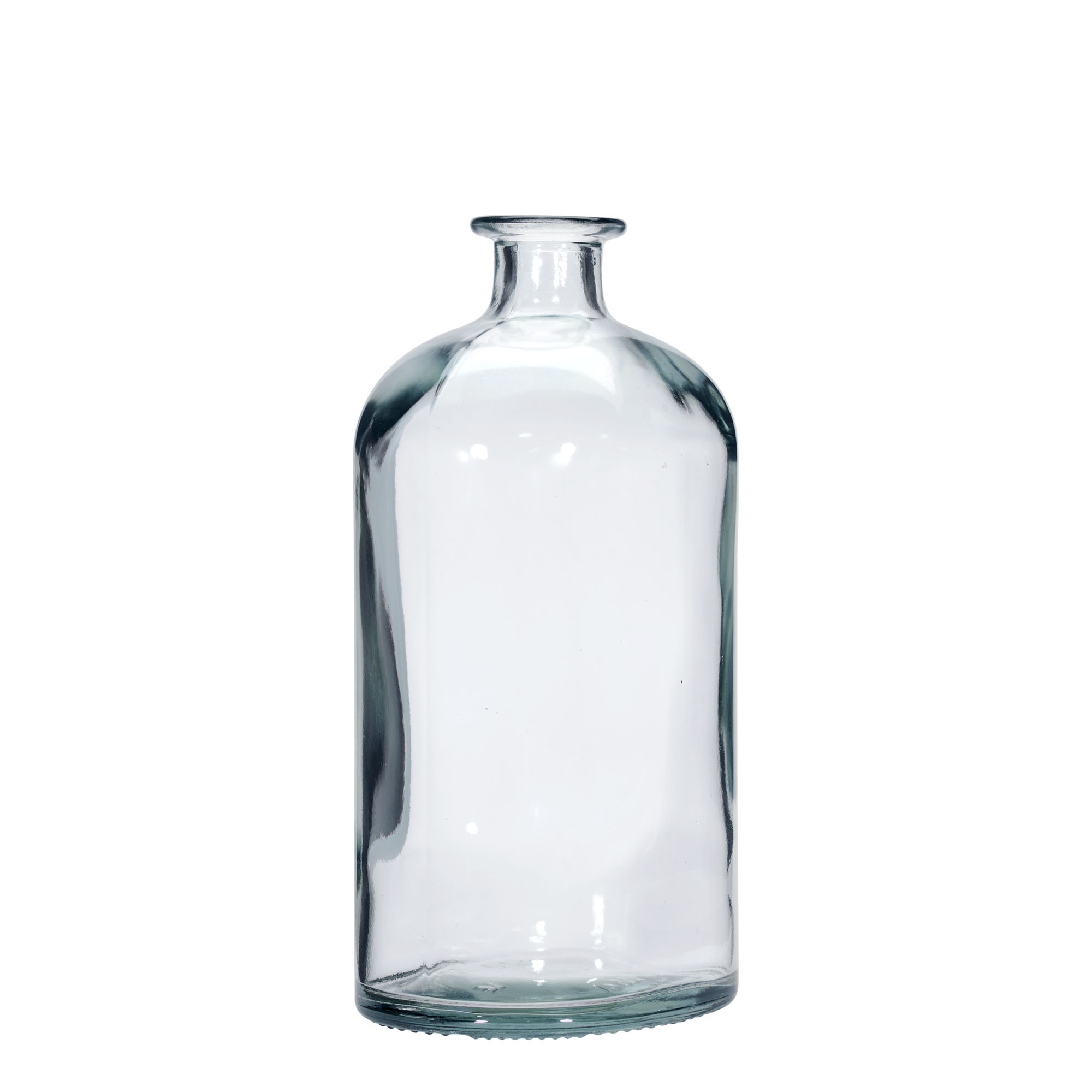 Bottiglia di vetro da 1.000 ml 'Dundee', ovale, bocca: tappo di sughero Bottiglia di vetro da 1.000 ml 'Dundee', ovale, bocca: tappo di sughero