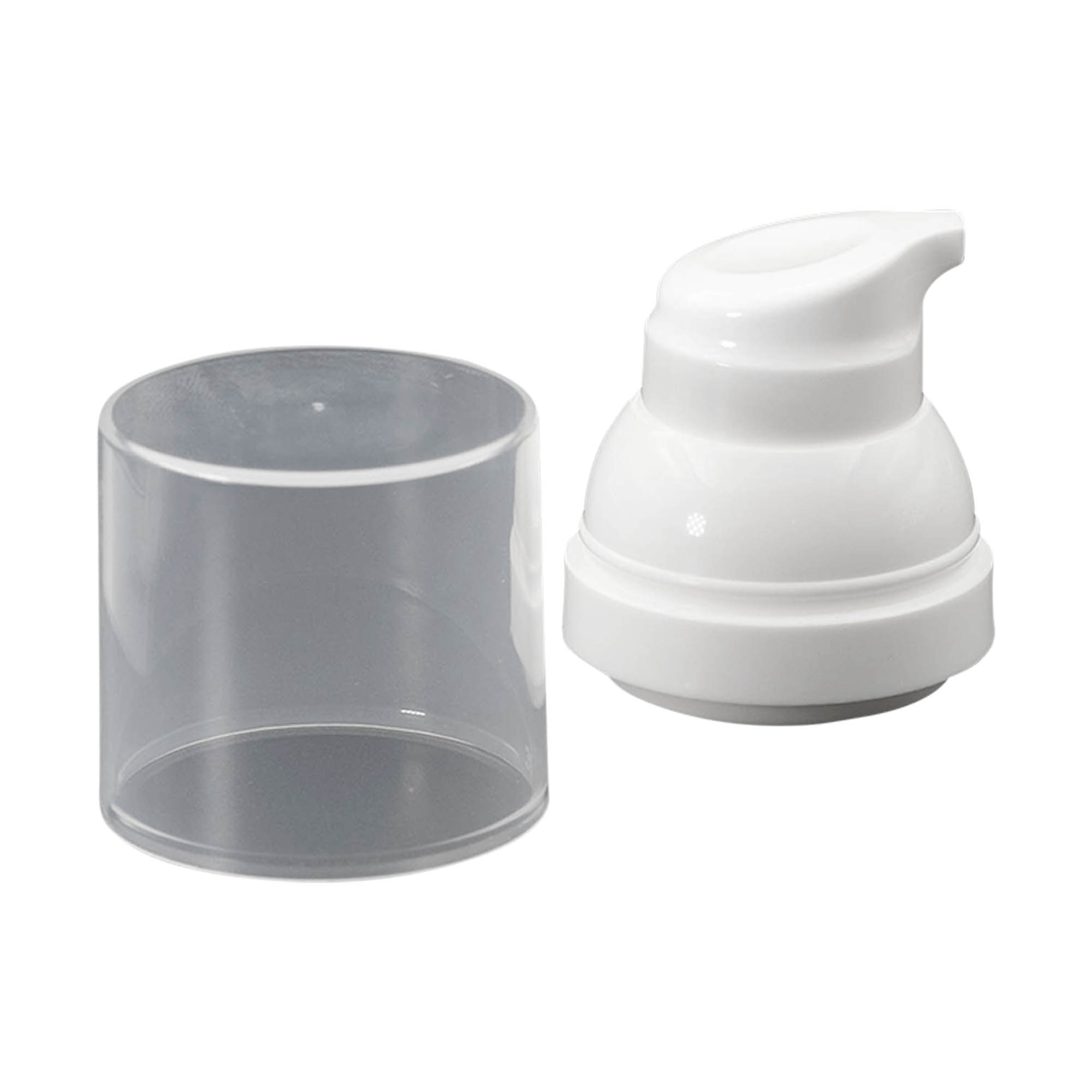 Testa pompa dosatrice airless 'Mezzo', plastica PP, bianca Testa pompa dosatrice airless 'Mezzo', plastica PP, bianca