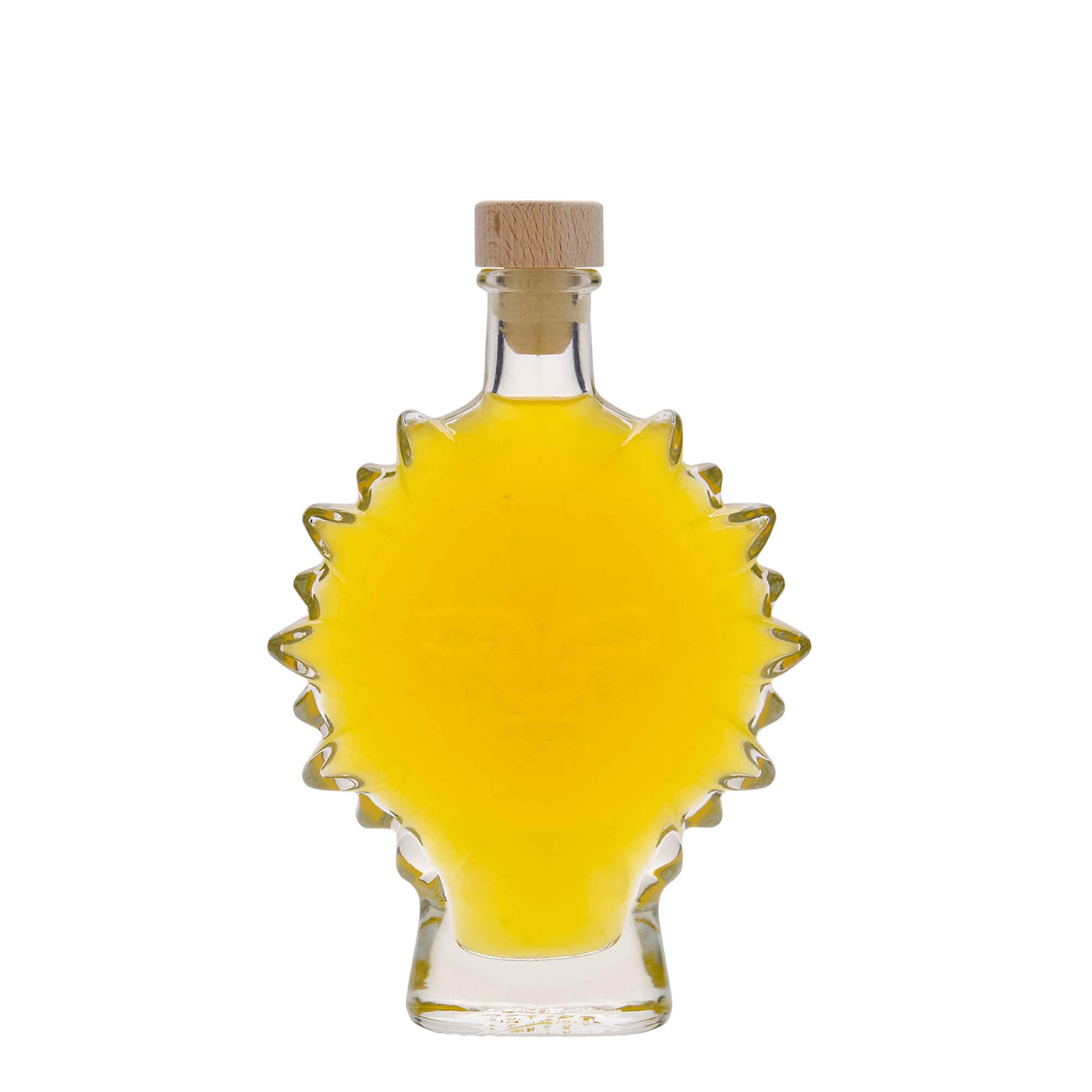 Bottiglia di vetro da 200 ml 'Sole', bocca: sughero
