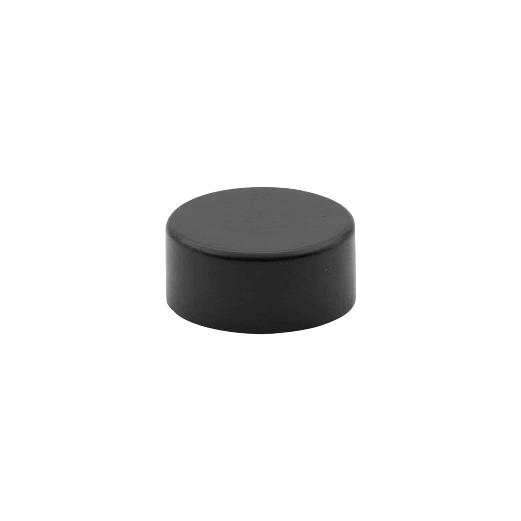 Tappo a vite, plastica ABS, nero, per imboccatura: GPI 28/400 Tappo a vite, plastica ABS, nero, per imboccatura: GPI 28/400