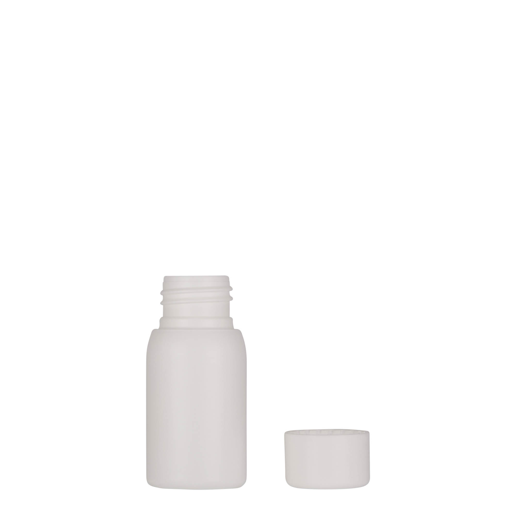 30 ml bottiglia in plastica 'Tuffy', HDPE, bianca, bocca: 24/410 30 ml bottiglia in plastica 'Tuffy', HDPE, bianca, bocca: 24/410