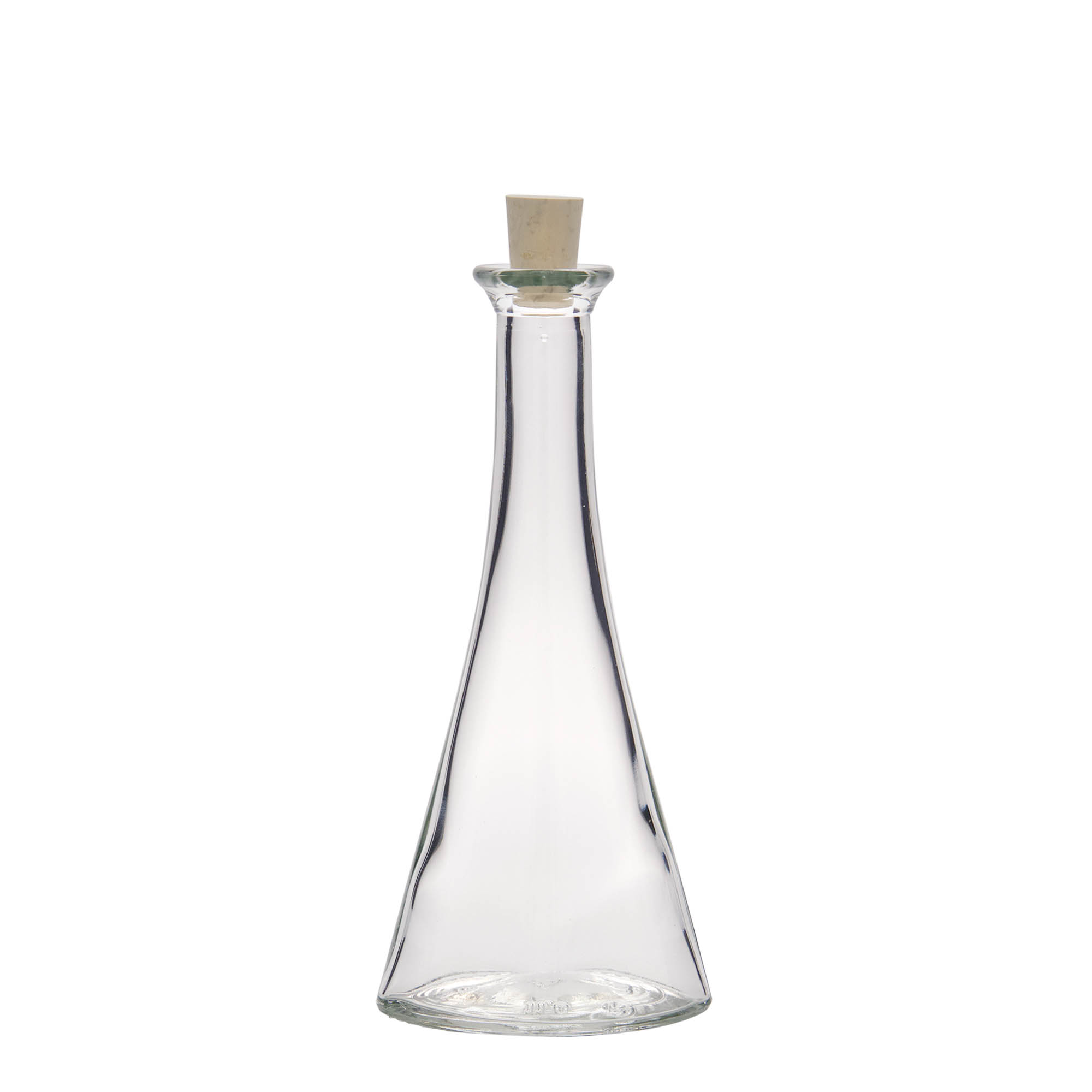 Bottiglia di vetro da 100 ml 'Veronica', semitonda, bocca: sughero