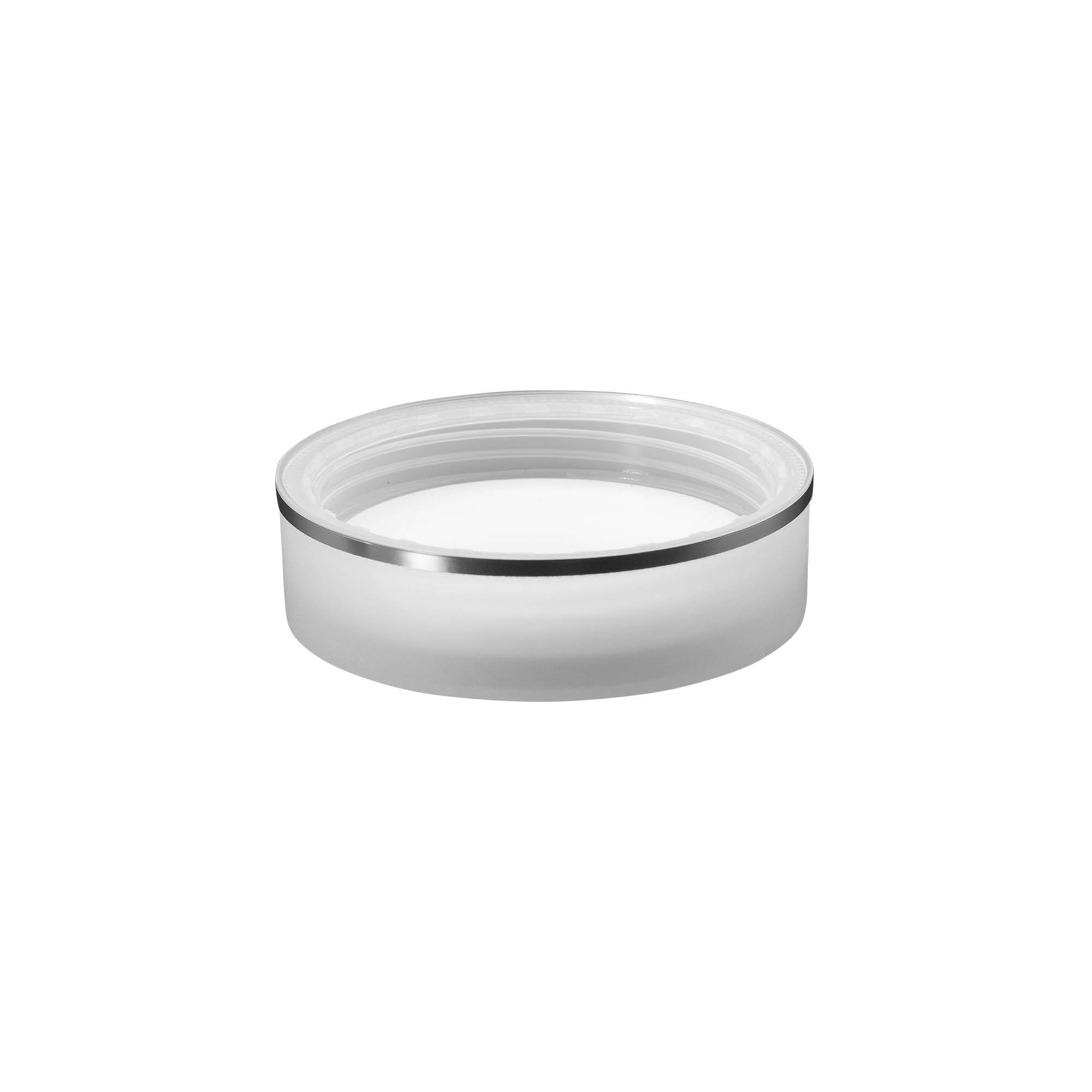 Tappo a vite 'Clear/Platin Edition', plastica PP, bianco, per bocca: 70/2P Tappo a vite 'Clear/Platin Edition', plastica PP, bianco, per bocca: 70/2P