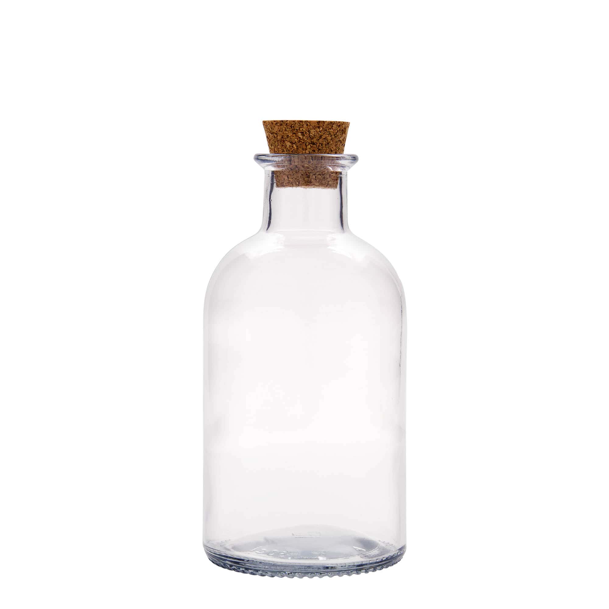 Bottiglia di vetro da 500 ml Apotecario 'Italia', bocca: sughero