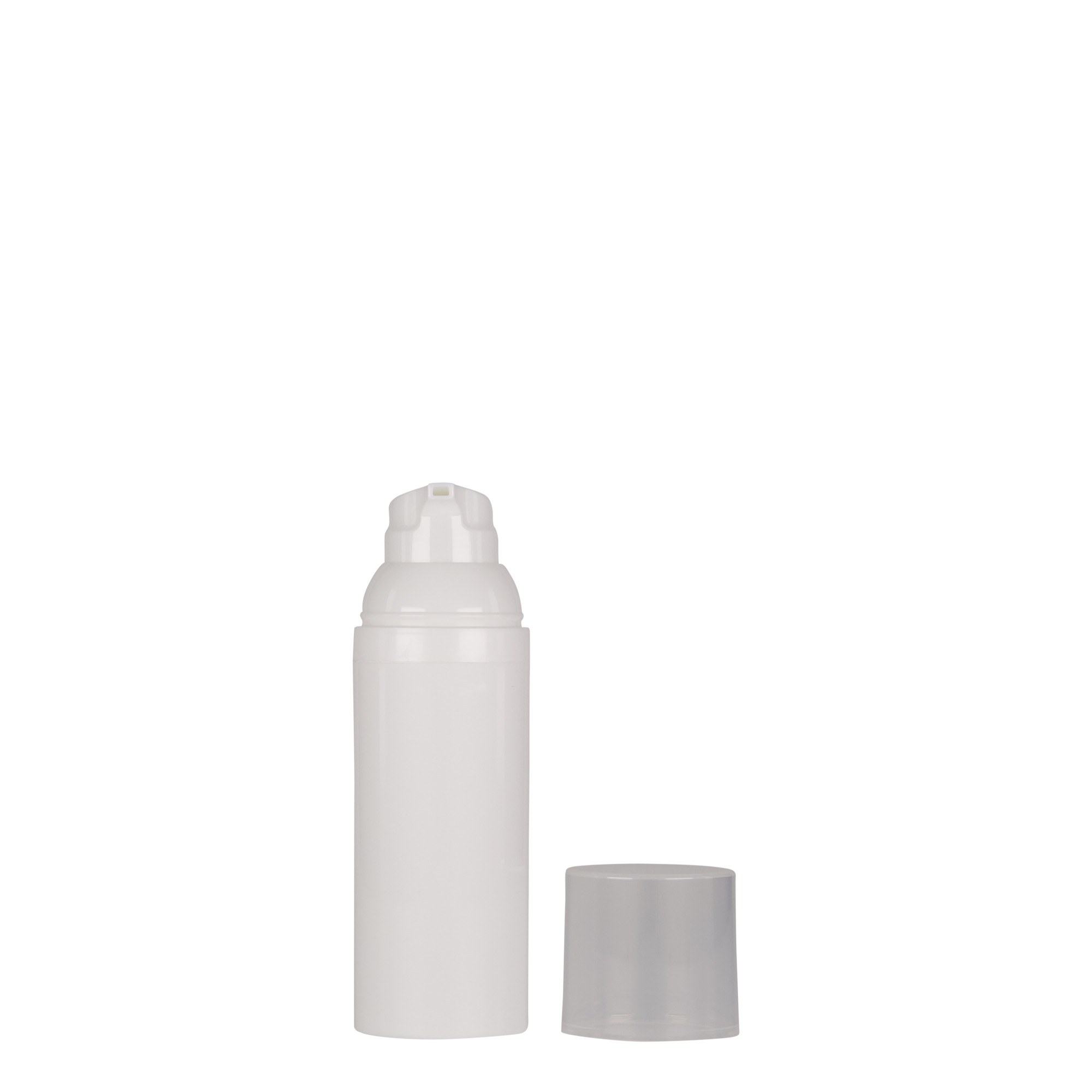 Distributore Airless da 50 ml 'Mezzo', plastica PP, bianco Distributore Airless da 50 ml 'Mezzo', plastica PP, bianco