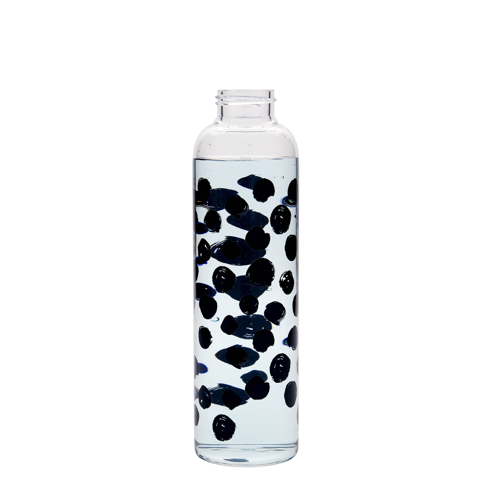 500 ml Borraccia 'Perseus', motivo: Pois neri, vetro, imboccatura: a vite 500 ml Borraccia 'Perseus', motivo: Pois neri, vetro, imboccatura: a vite