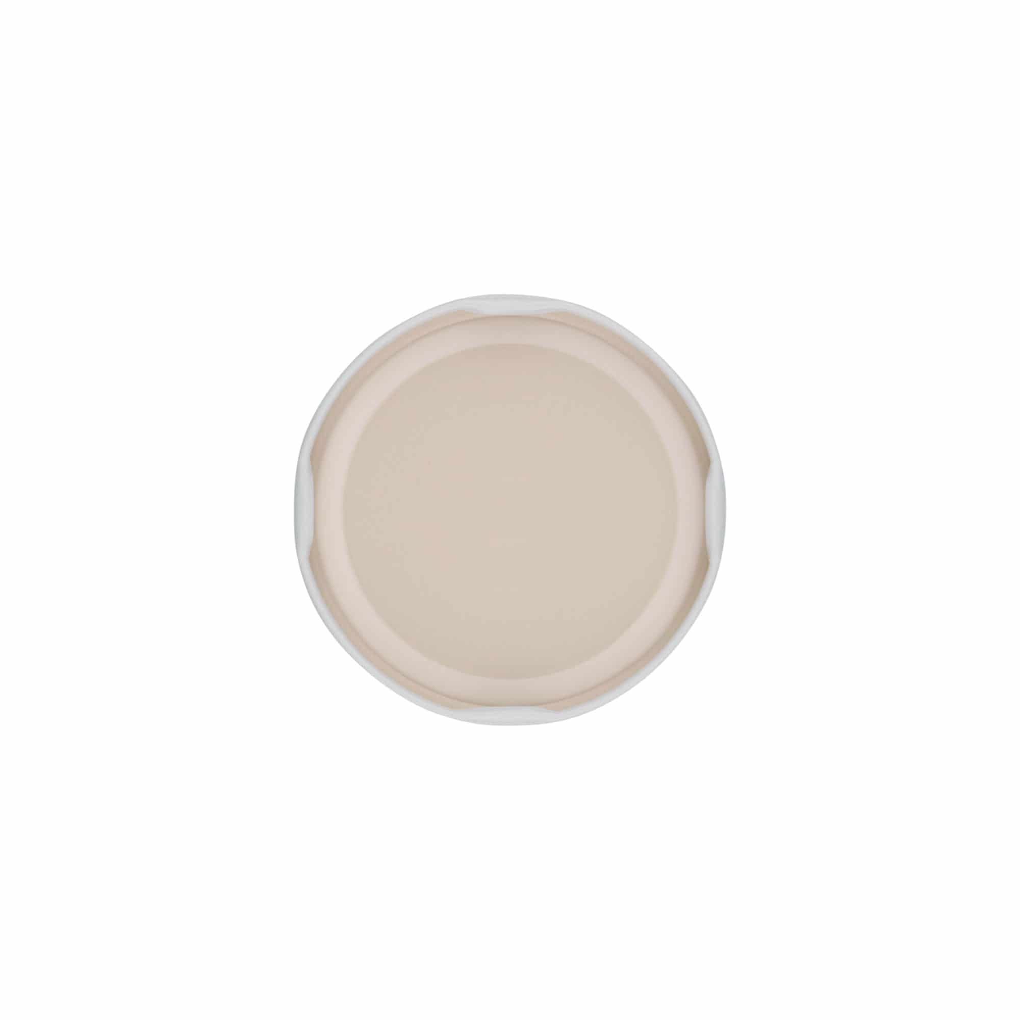 Tappo Twist-Off, banda stagnata, bianco, per imboccatura: TO 66