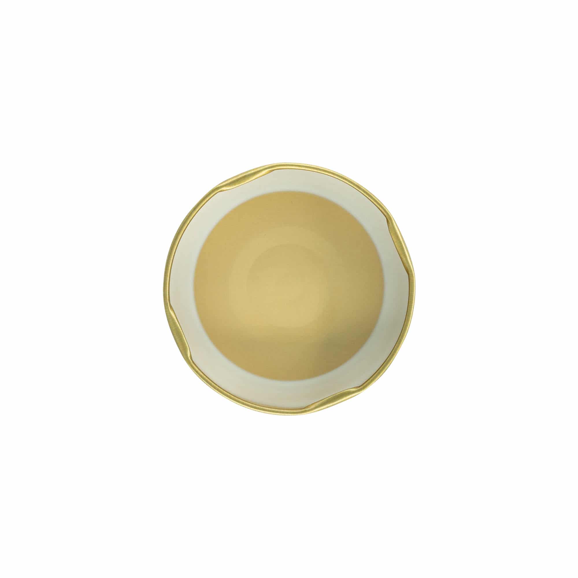 Chiusura Deep-Twist-Off, lamiera bianca, oro, per bocca: Deep-TO 66
