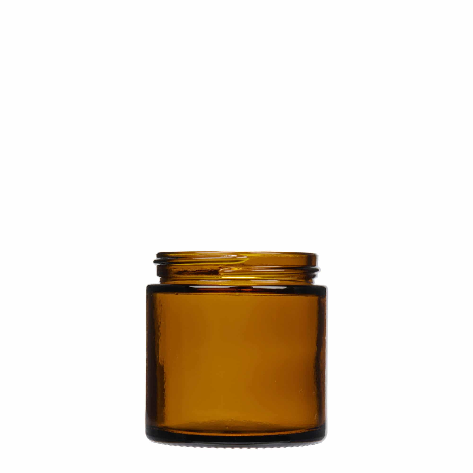 120 ml barattolo 'Brown Line', vetro, marrone, apertura: chiusura a vite