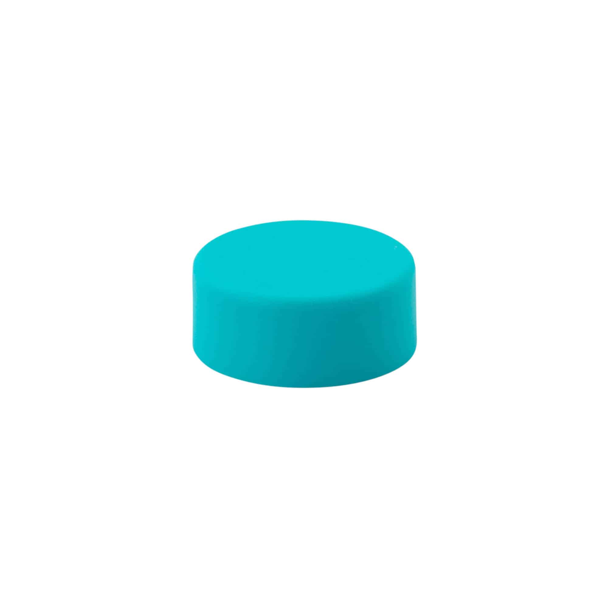 Tappo a vite, plastica ABS, turchese, per imboccatura: GPI 28/400 Tappo a vite, plastica ABS, turchese, per imboccatura: GPI 28/400