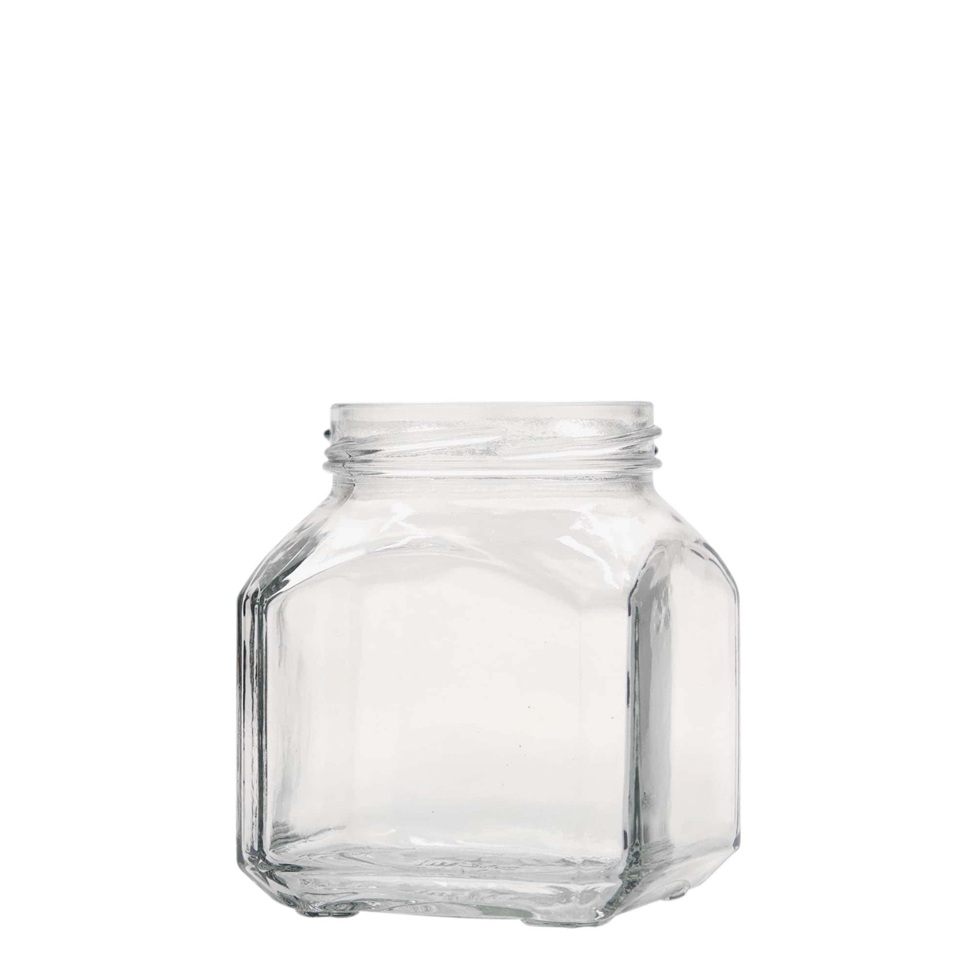 314 ml barattolo quadrato 'Milano', bocca: Twist-Off (TO 63)