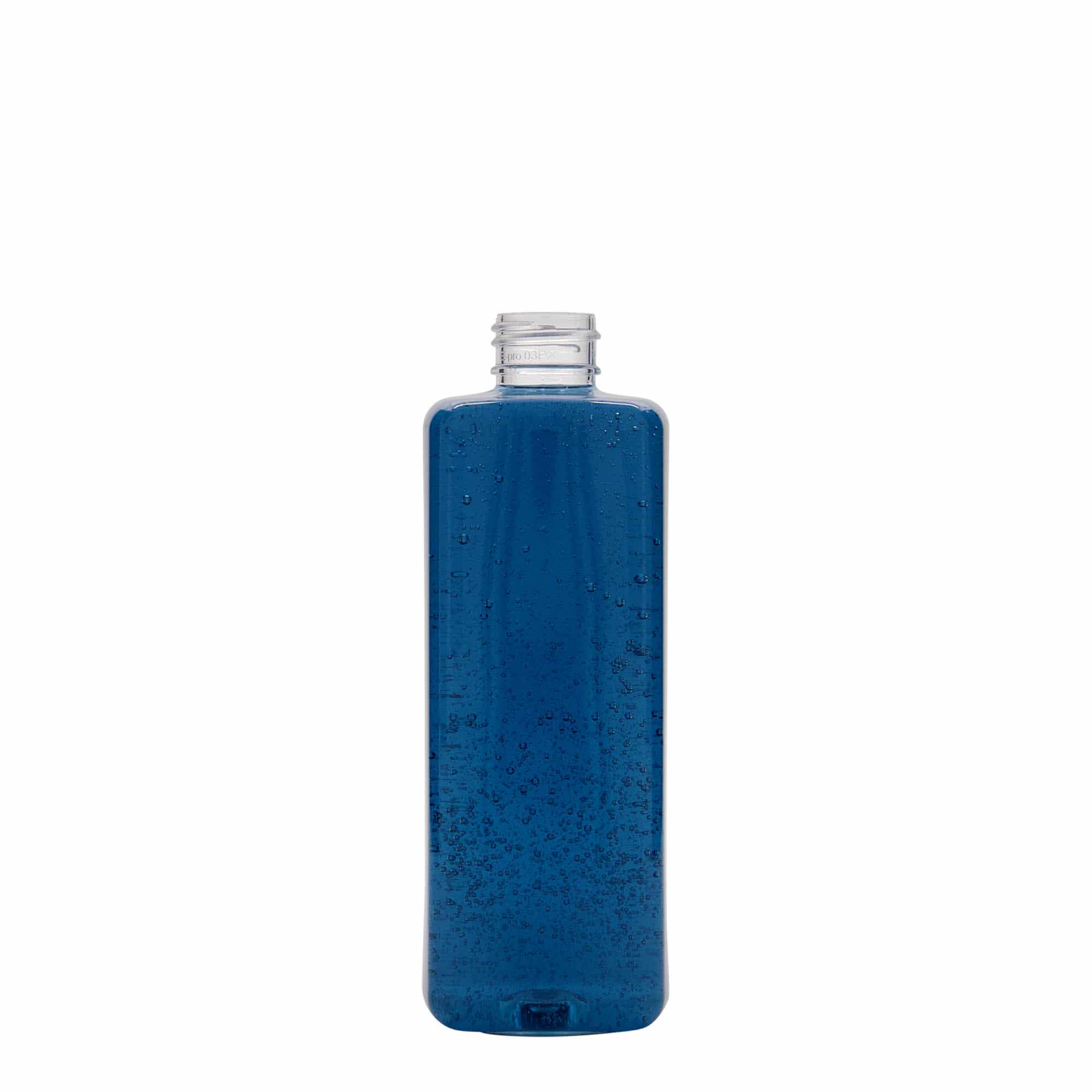 300 ml Bottiglia PET 'Karl', quadrato, plastica, imboccatura: 24/410