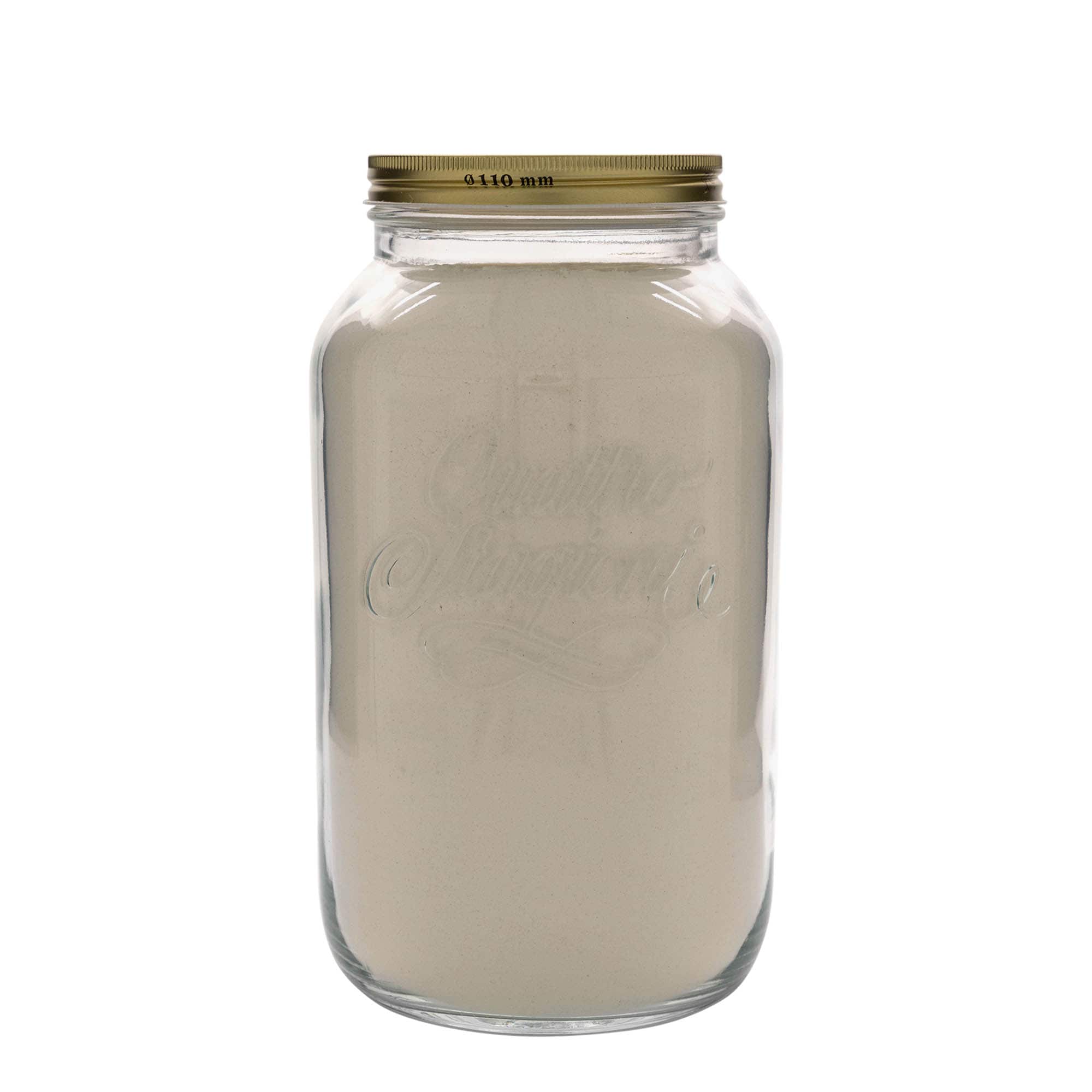 3.800 ml Vasetto 'Quattro Stagioni', vetro, imboccatura: a vite