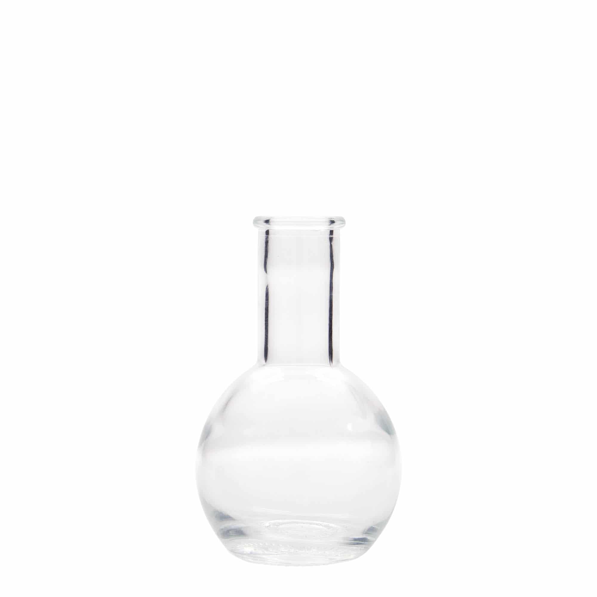 100 ml Bottiglia di vetro 'Tulipano', imboccatura: fascetta 100 ml Bottiglia di vetro 'Tulipano', imboccatura: fascetta