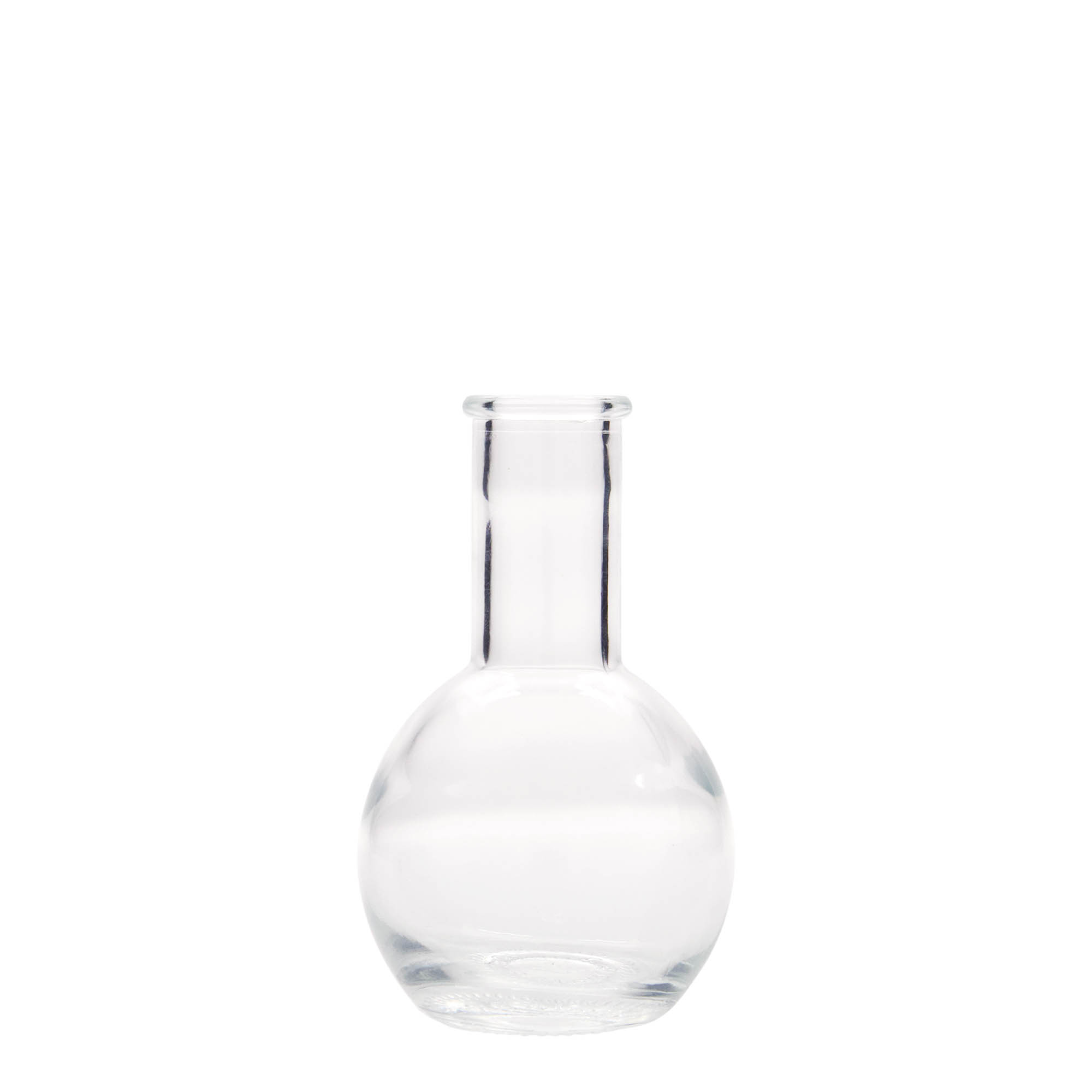 Bottiglia di vetro da 100 ml 'Tulipano', bocca: sughero Bottiglia di vetro da 100 ml 'Tulipano', bocca: sughero