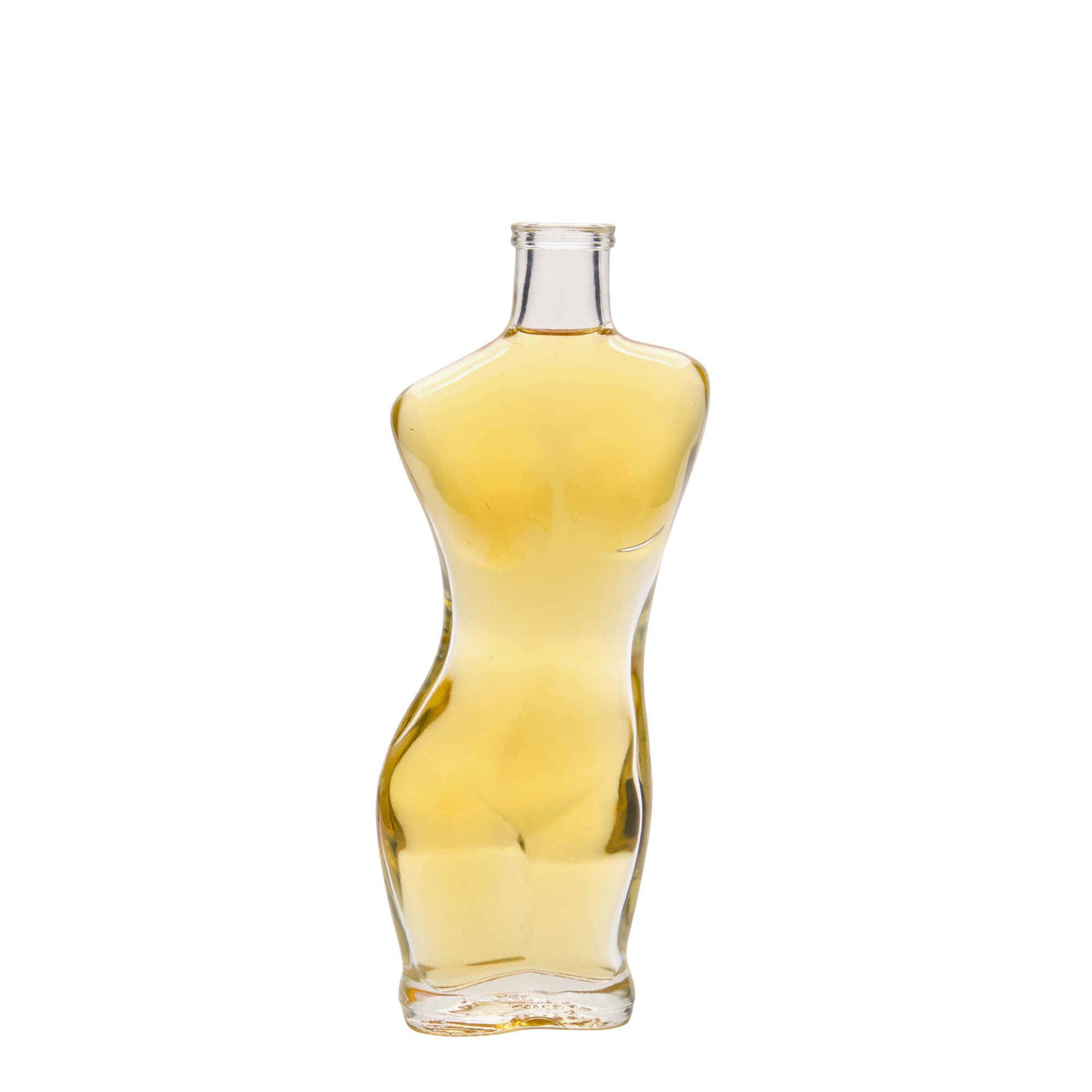 Bottiglia di vetro da 200 ml 'Eva', bocca: sughero Bottiglia di vetro da 200 ml 'Eva', bocca: sughero