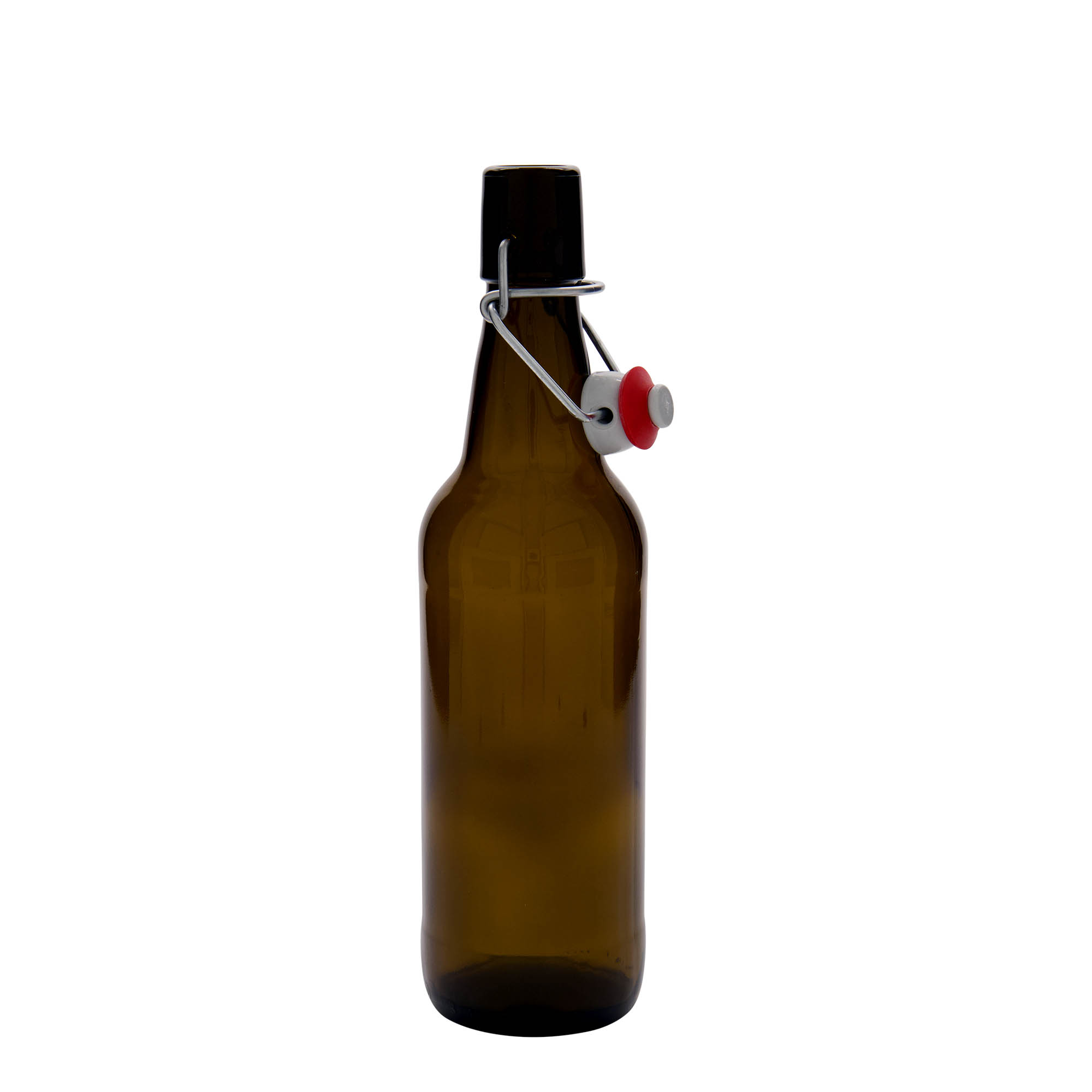 Bottiglia di birra 500 ml, vetro, marrone, bocca: chiusura a leva Bottiglia di birra 500 ml, vetro, marrone, bocca: chiusura a leva