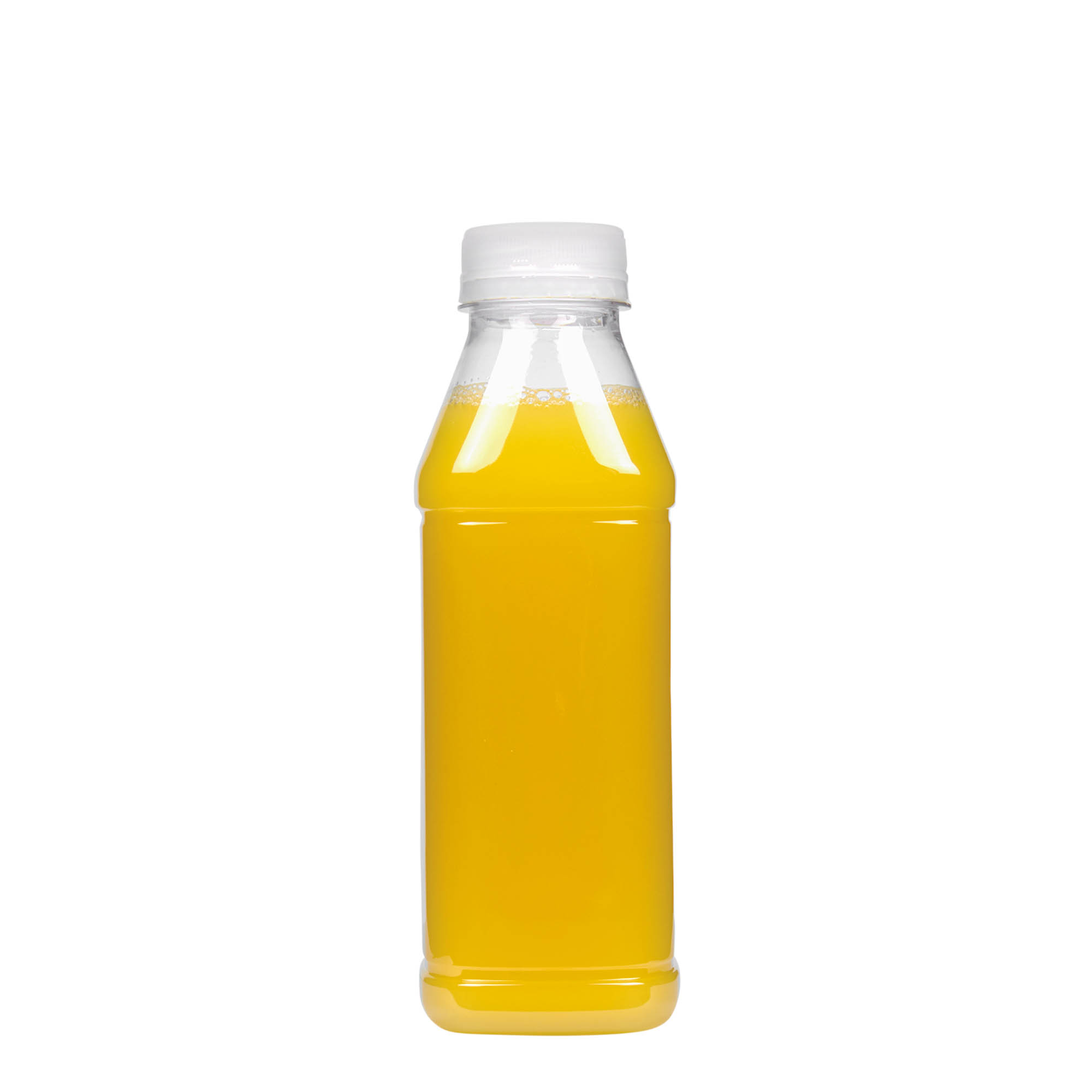 Bottiglia PET 500 ml 'Milk and Juice Carré', quadrata, plastica, bocca: 38 mm