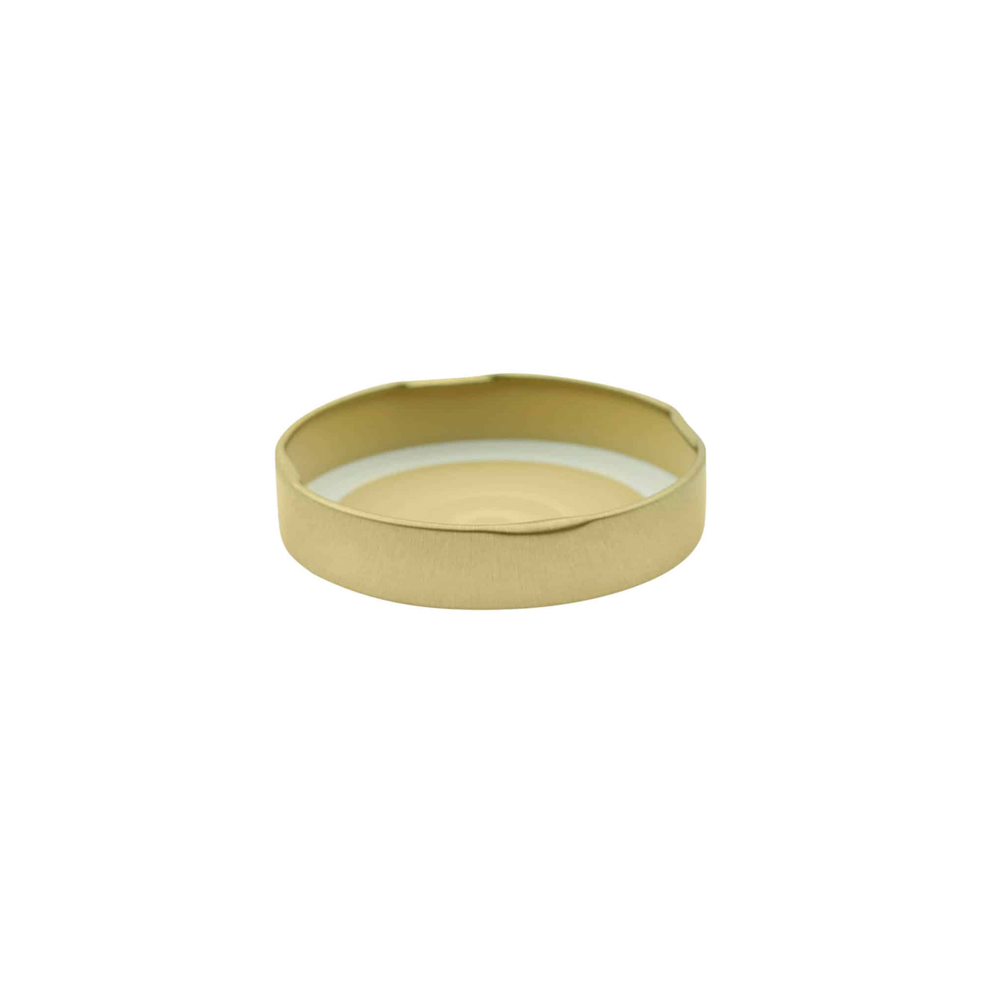 Chiusura Deep-Twist-Off, lamiera bianca, oro, per bocca: Deep-TO 66