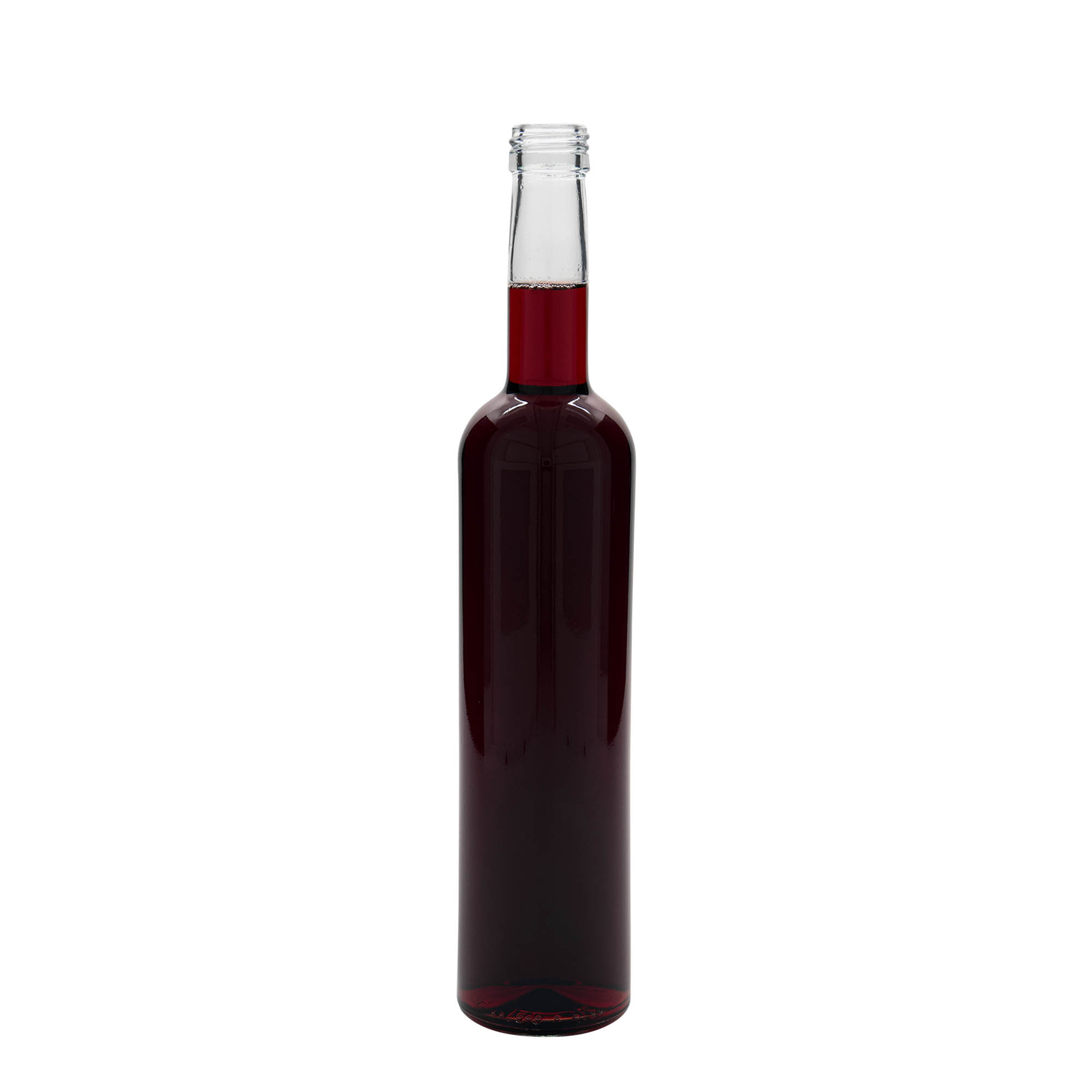 Bottiglia di vetro da 500 ml 'Bordeaux', bocca: PP 28 Bottiglia di vetro da 500 ml 'Bordeaux', bocca: PP 28