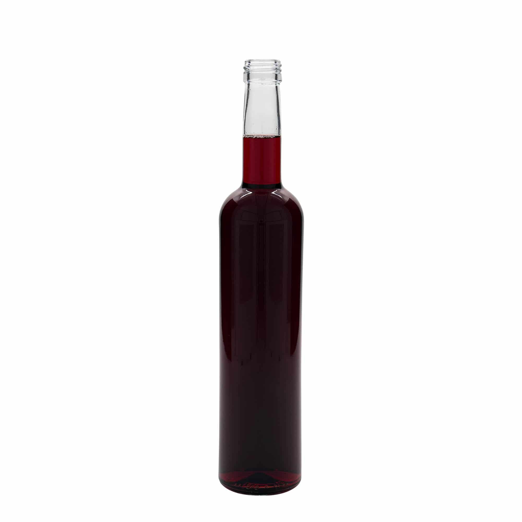 Bottiglia di vetro da 500 ml 'Bordeaux', bocca: PP 28 Bottiglia di vetro da 500 ml 'Bordeaux', bocca: PP 28