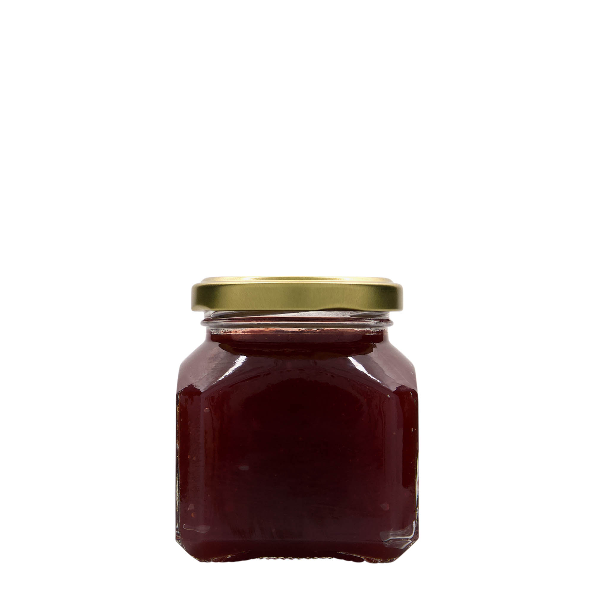 212 ml barattolo quadrato 'Milano', bocca: Twist-Off (TO 58)