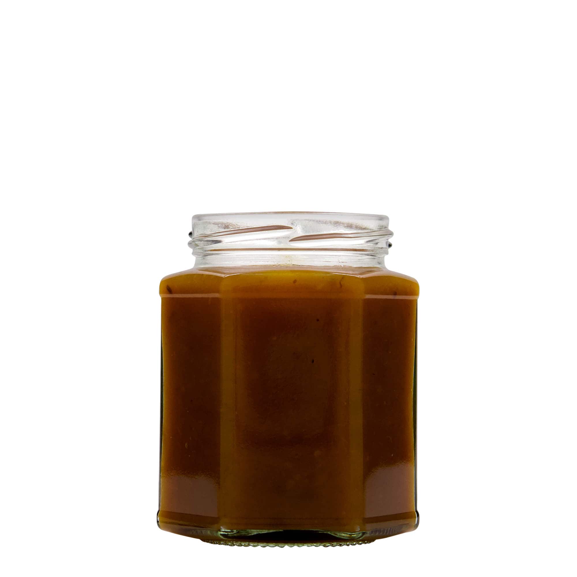 324 ml barattolo esagonale, bocca: Twist-Off (TO 66)