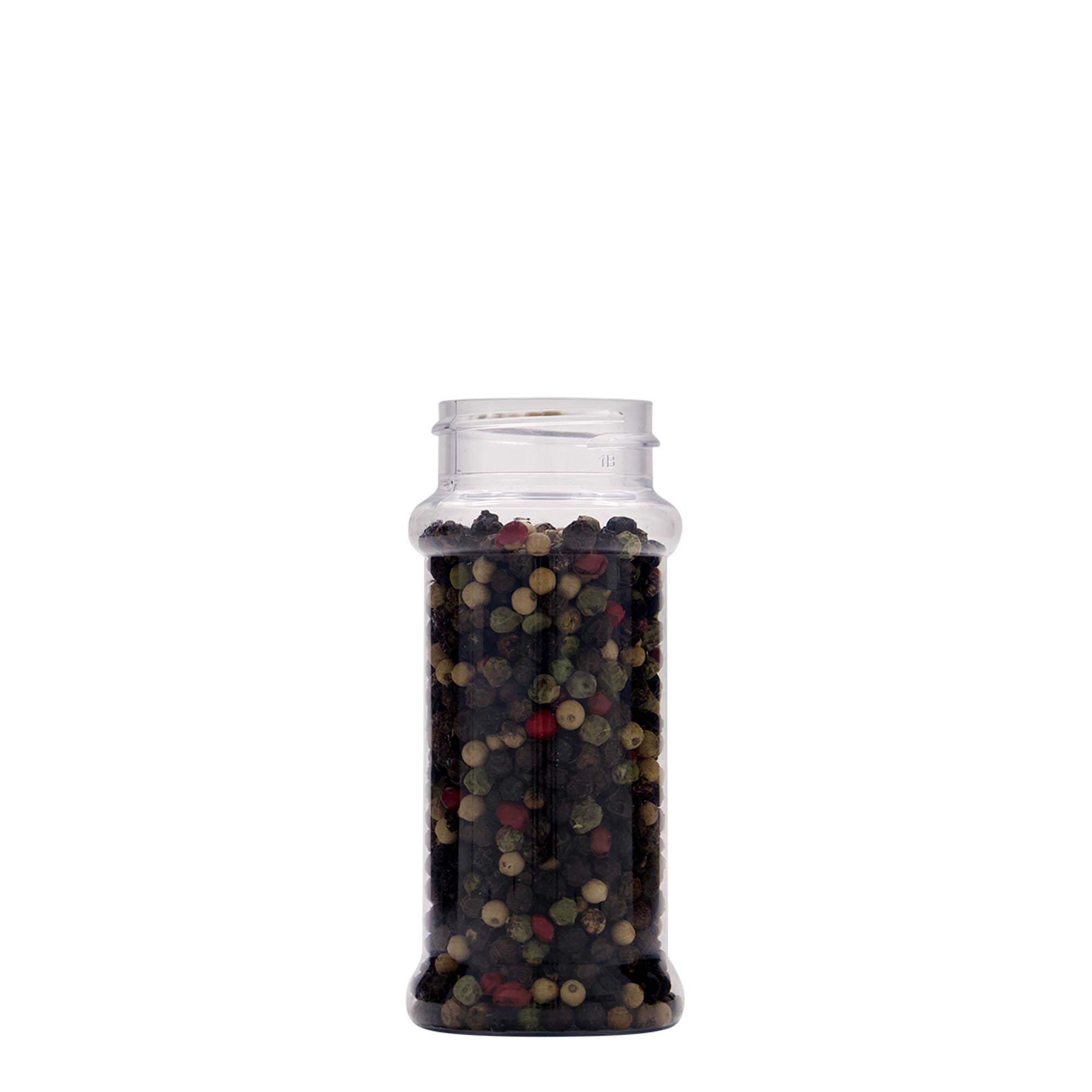 100 ml barattolo per spezie in PET, plastica, bocca: 38/400