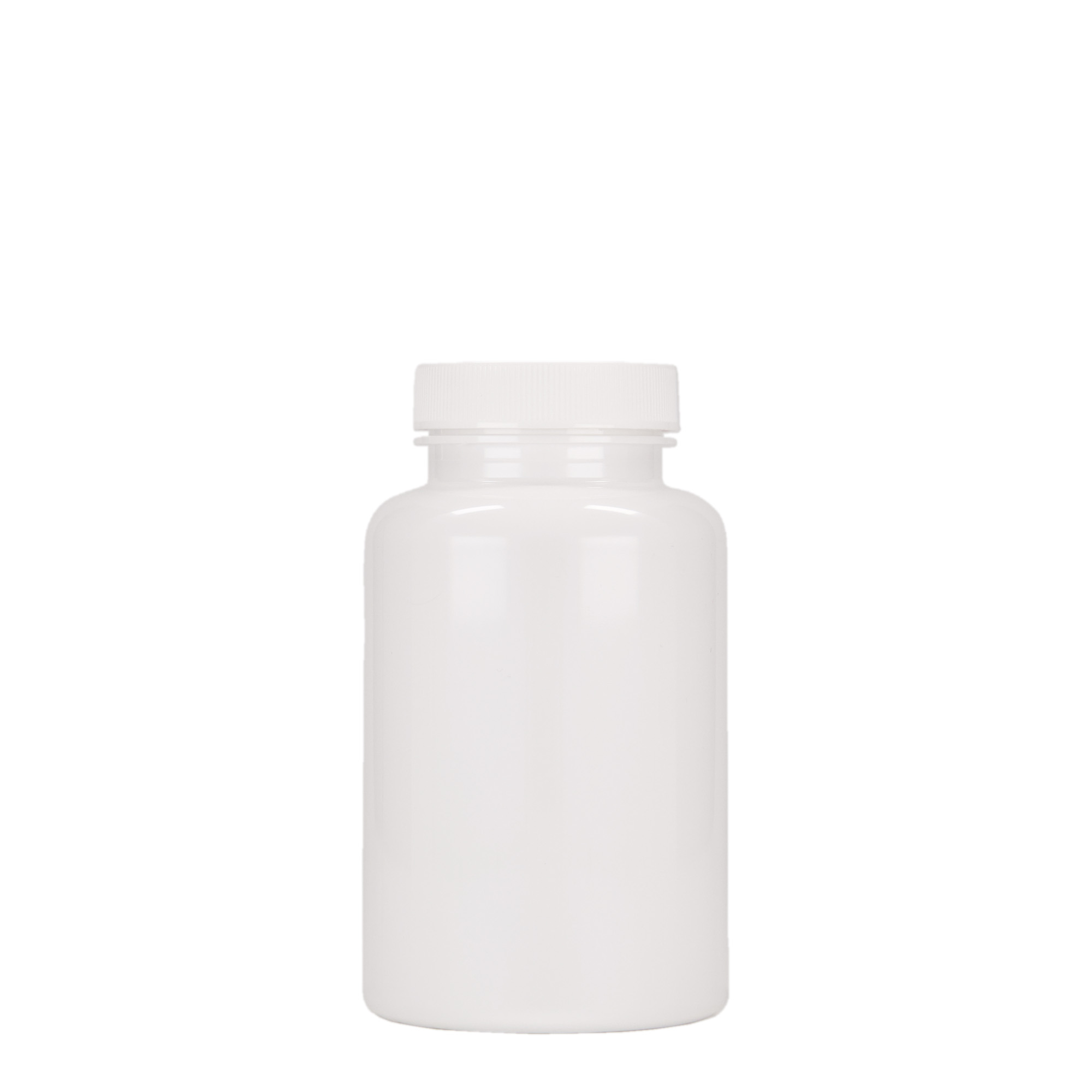 250 ml Barattolo PET-Packer, plastica, bianco, imboccatura: GPI 45/400