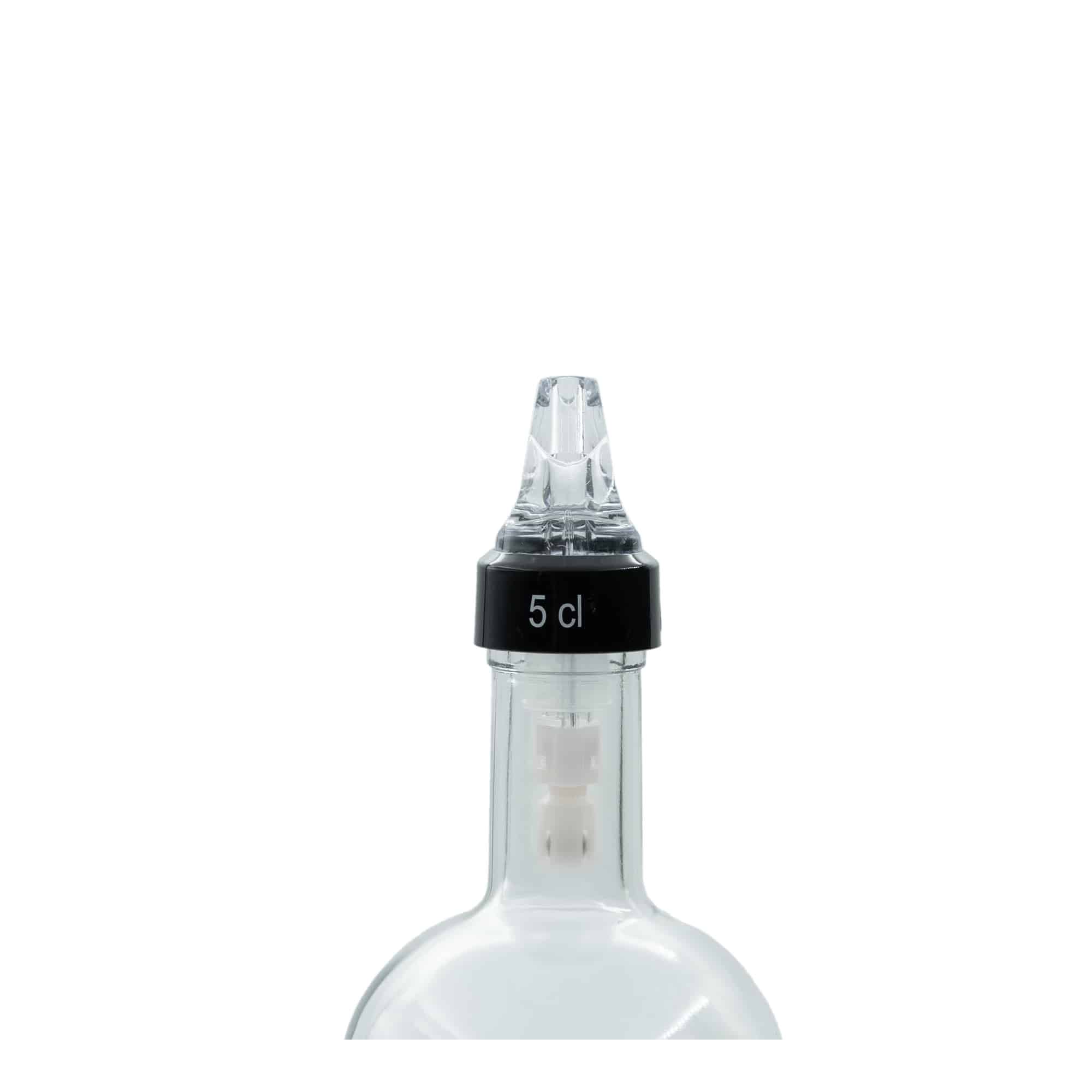 Dosatore 'Auto Pour' 5 cl, plastica PE, trasparente