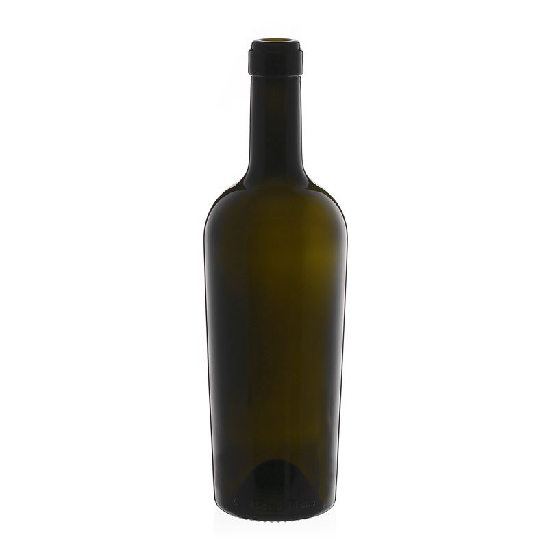 750 ml Bottiglia da vino 'Imperiale', verde antico, imboccatura: fascetta