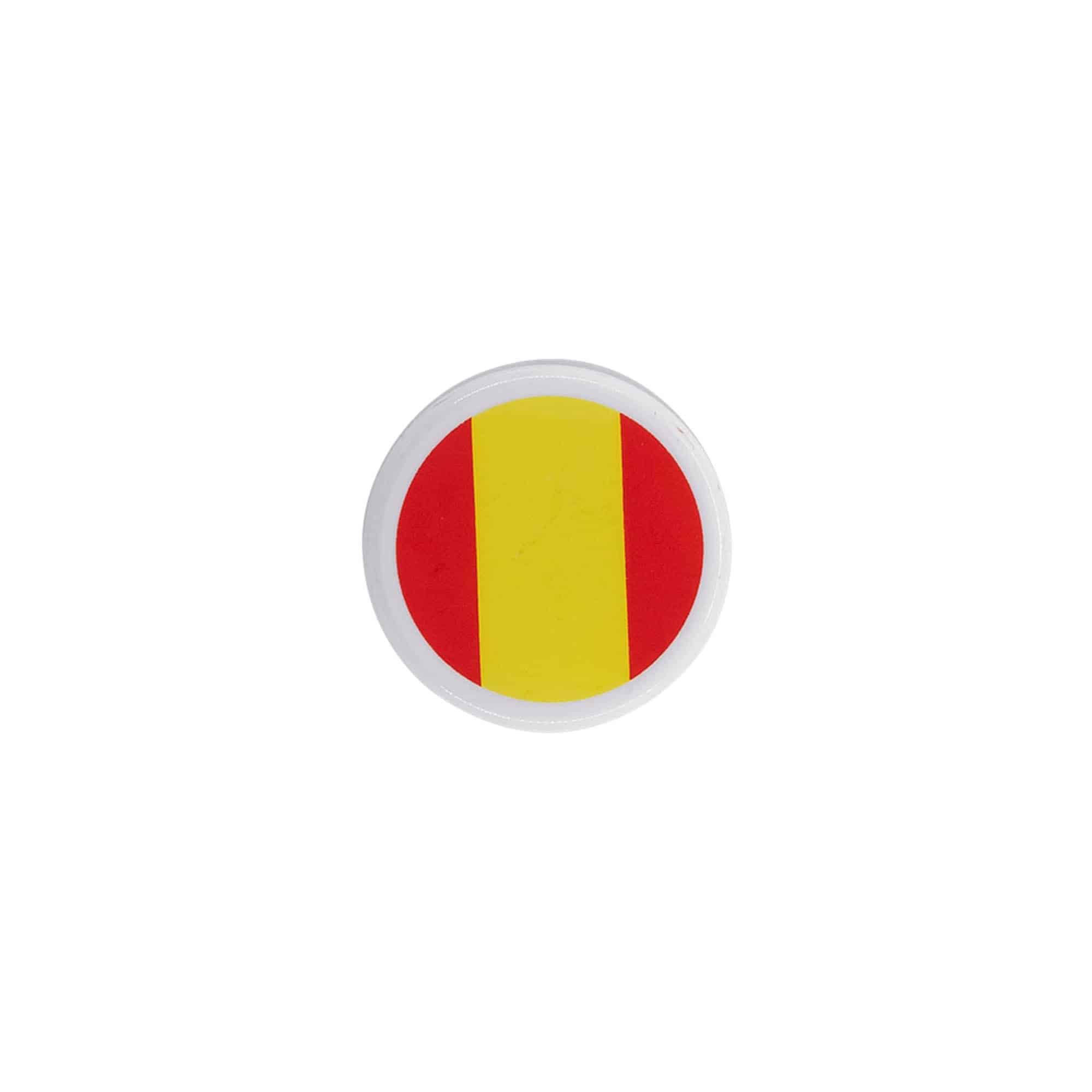 Tappo a vite 19 mm 'Spagna', plastica, multicolore, per bocca: sughero Tappo a vite 19 mm 'Spagna', plastica, multicolore, per bocca: sughero