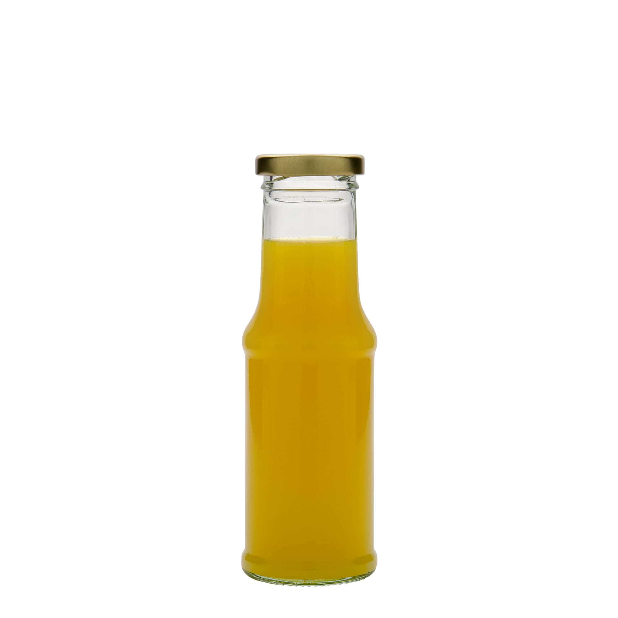 Bottiglia per salsa da 200 ml, vetro, bocca: Twist-Off (TO 43)