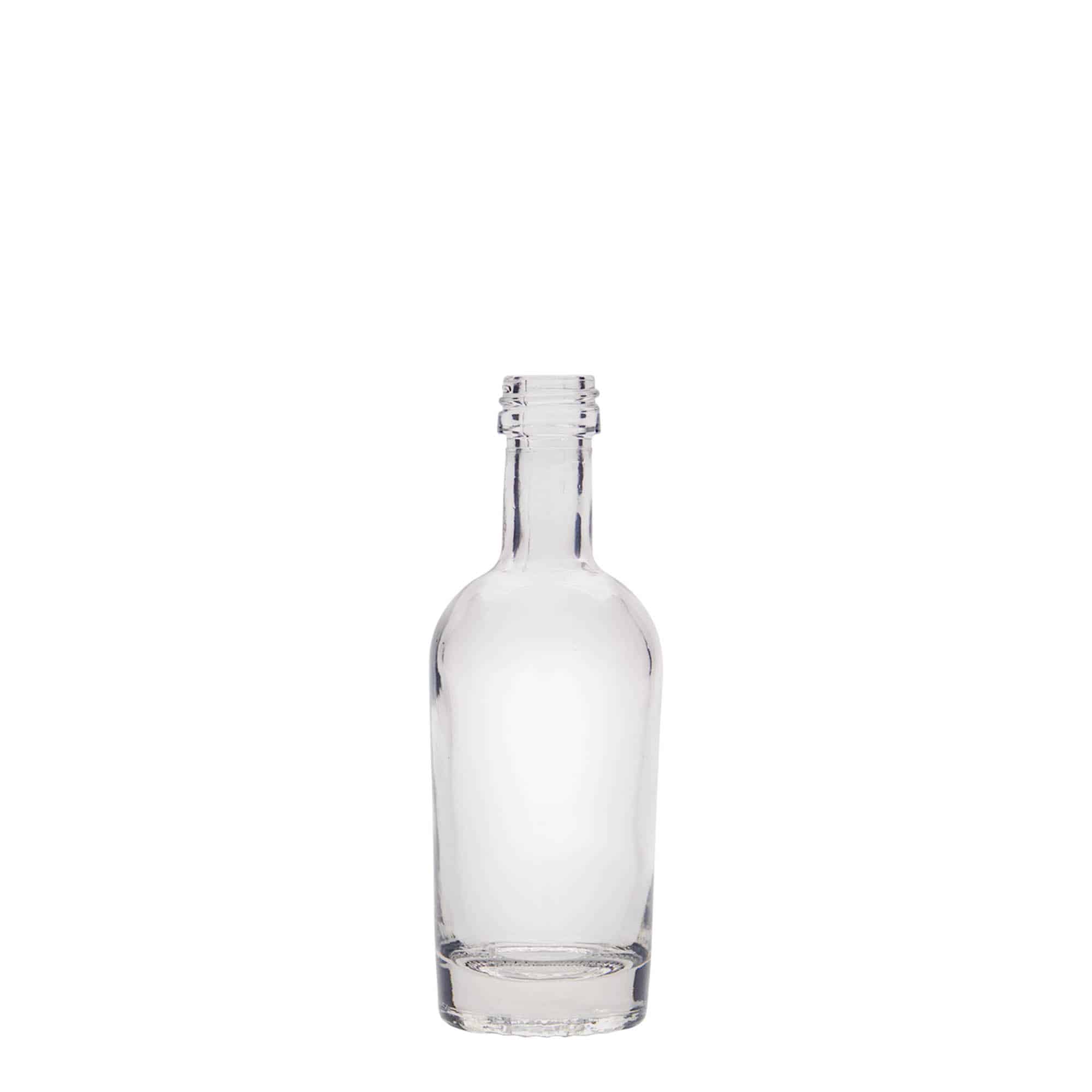 50 ml Bottiglia di vetro 'Pepe', imboccatura: PP 18 50 ml Bottiglia di vetro 'Pepe', imboccatura: PP 18