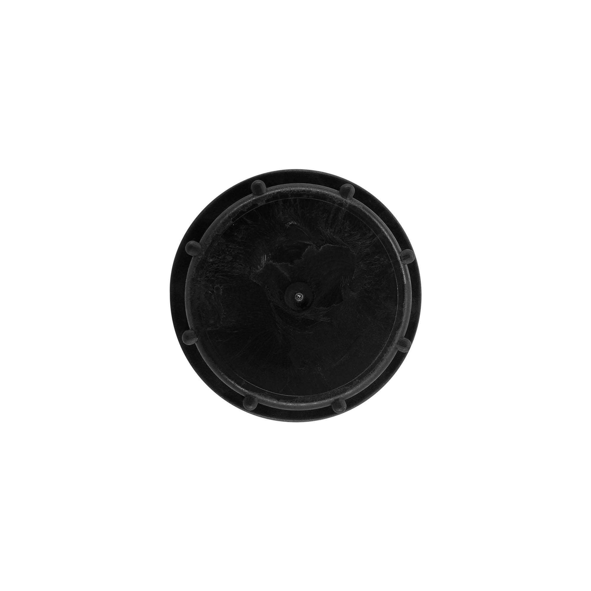 Tappo a vite, plastica PP, nero, per bocca: ND55 Tappo a vite, plastica PP, nero, per bocca: ND55