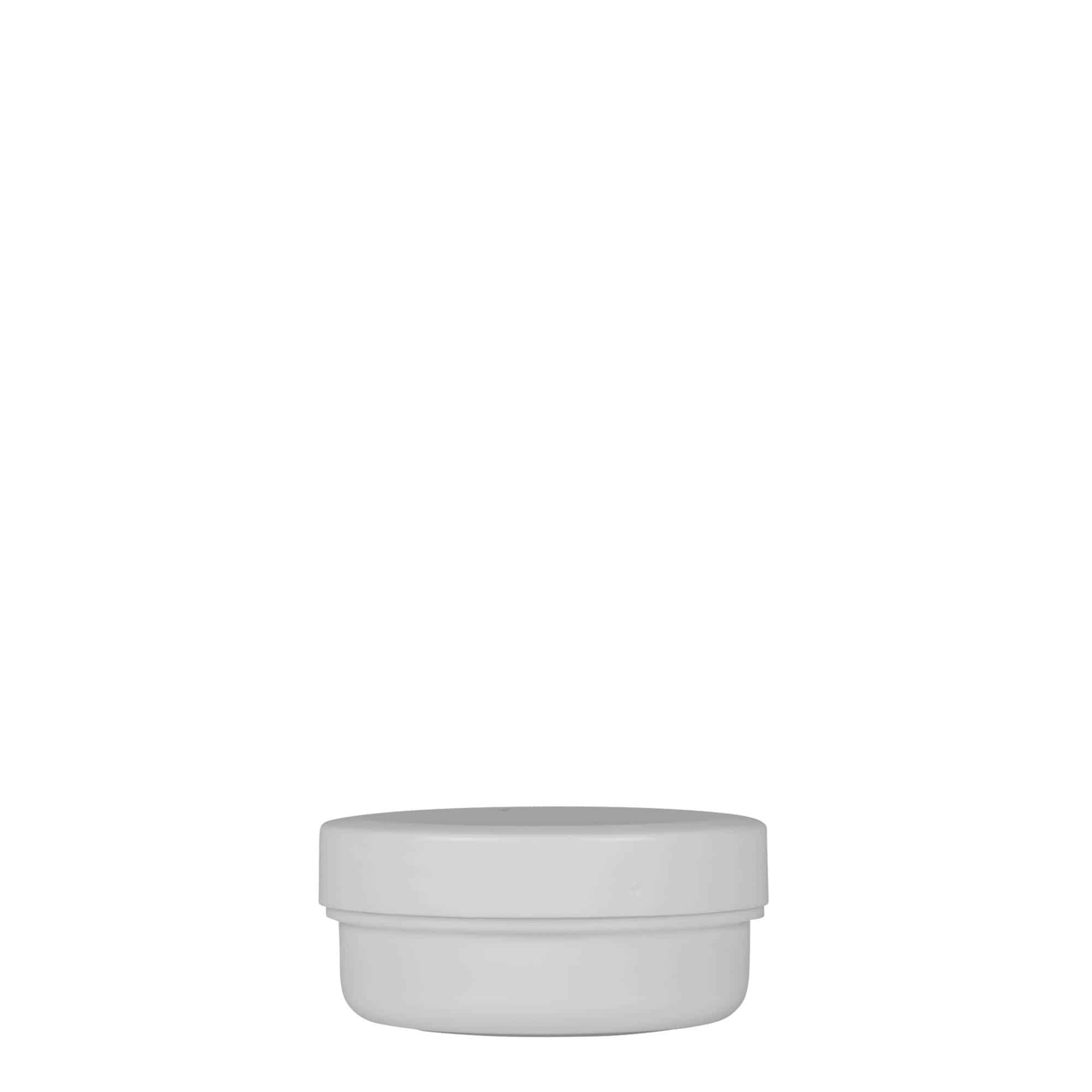 12 ml barattolo in plastica 'White Line', PP, bianco, bocca: chiusura a vite
