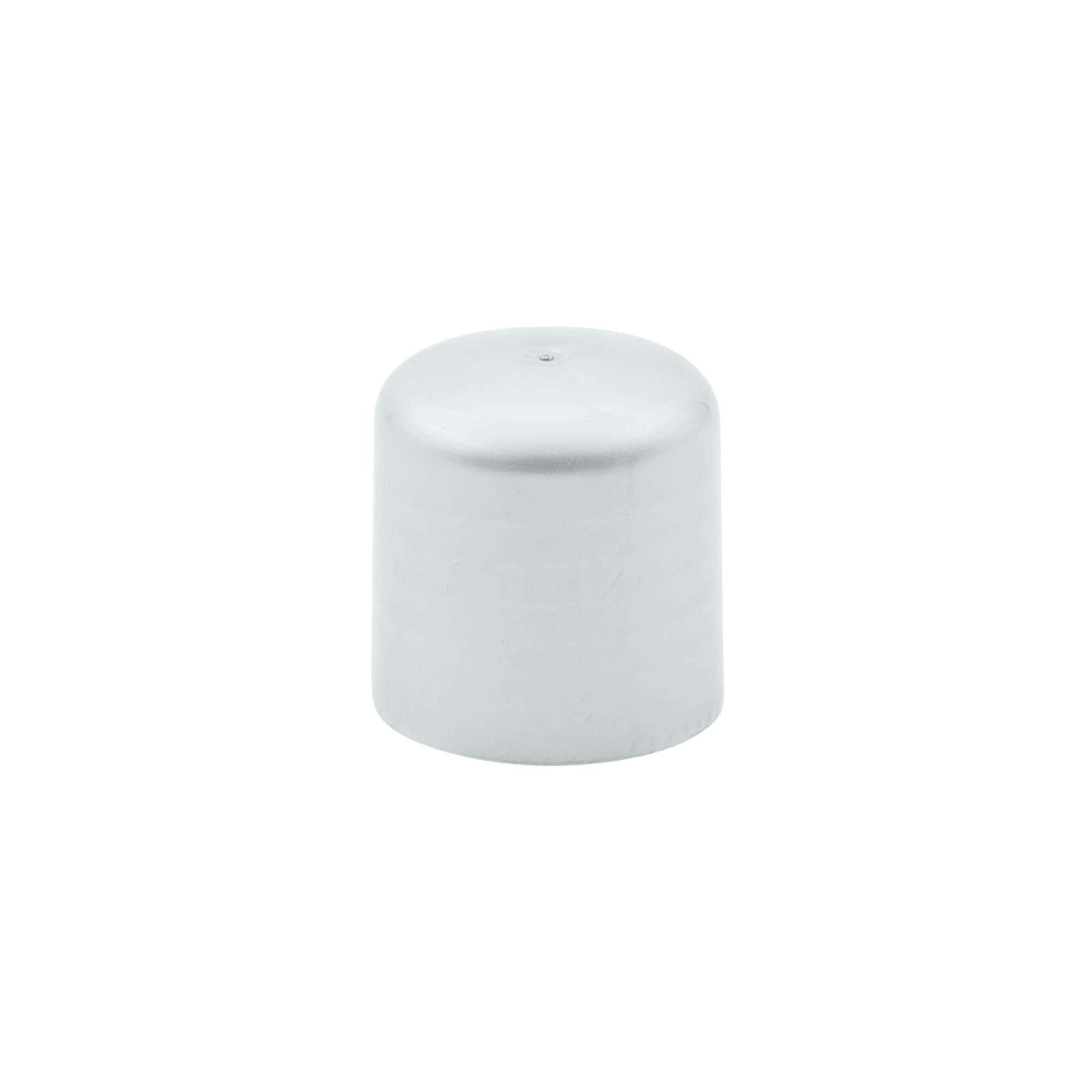 Tappo a vite con inserto per siringa, plastica PP, argento, per bocca: 24/410