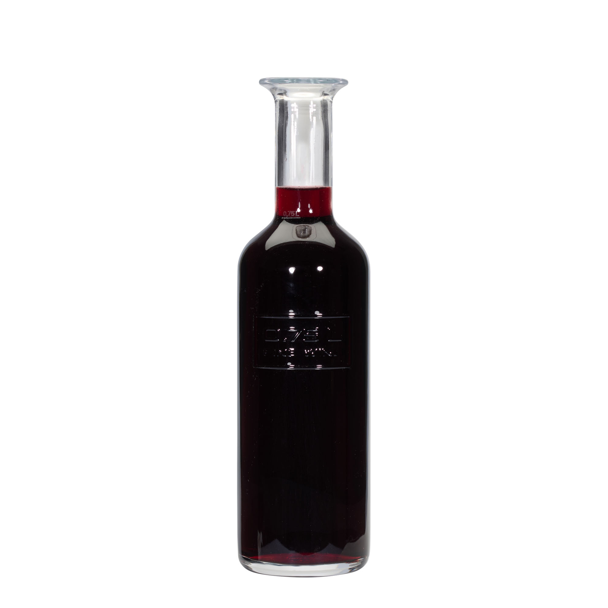 Bottiglia di vetro da 750 ml 'Optima Fine Wine', bocca: sughero Bottiglia di vetro da 750 ml 'Optima Fine Wine', bocca: sughero