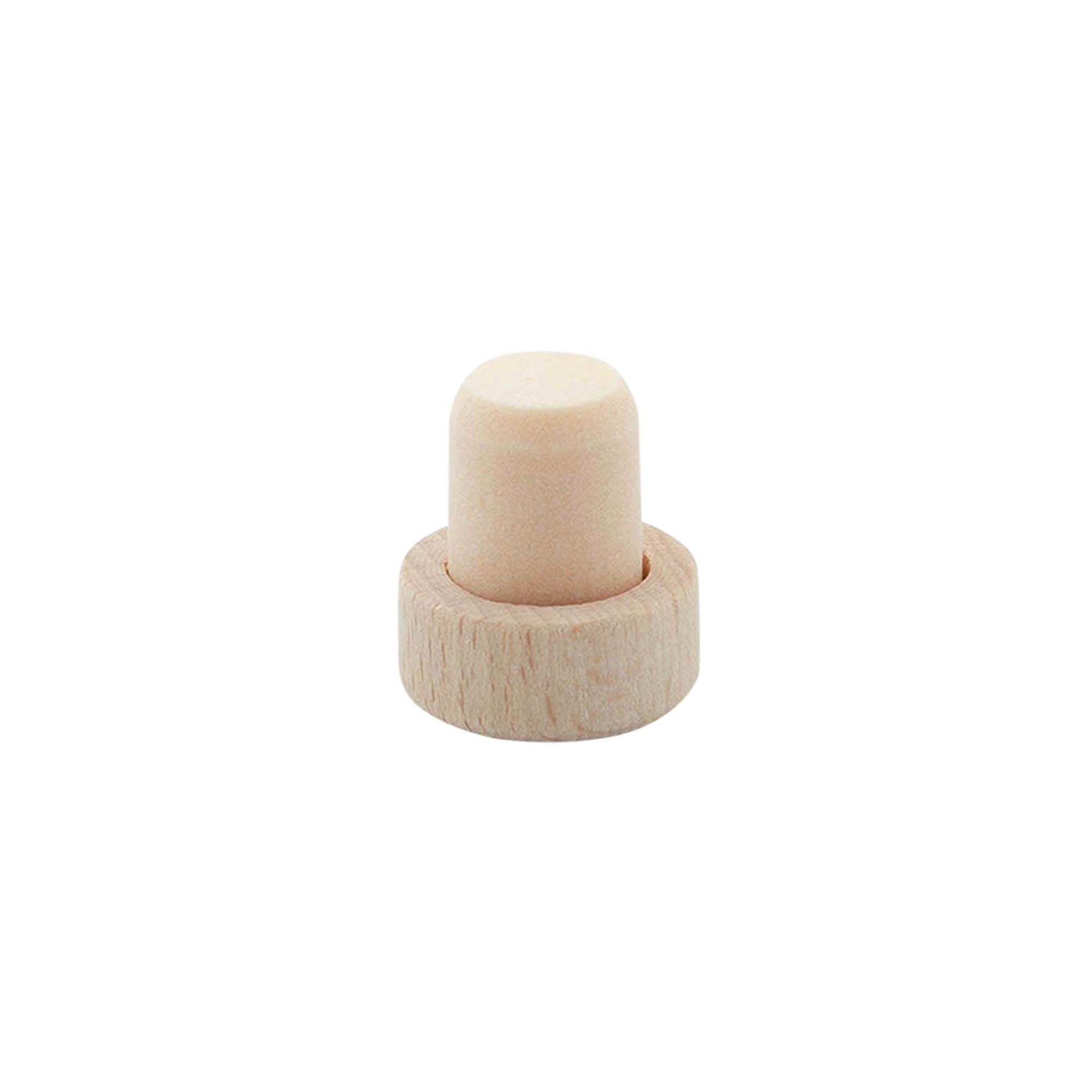 Tappo a manico 14 mm, legno/plastica, per bocca: sughero