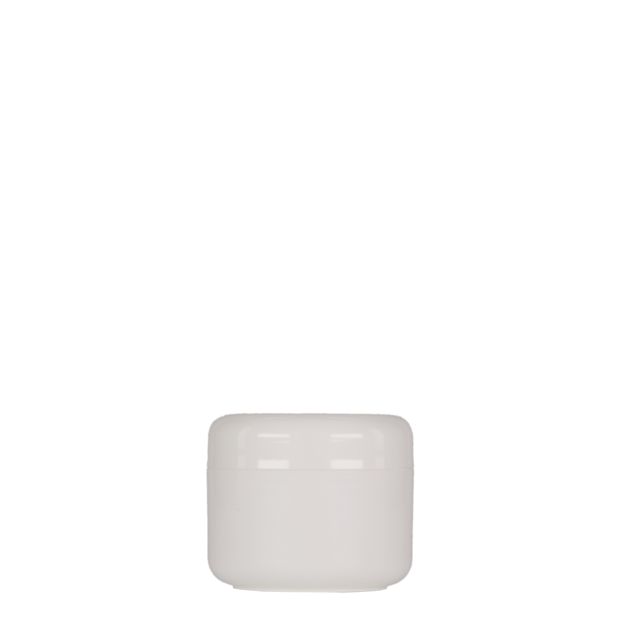 30 ml barattolo in plastica 'Bianca', PP, bianco, bocca: chiusura a vite 30 ml barattolo in plastica 'Bianca', PP, bianco, bocca: chiusura a vite
