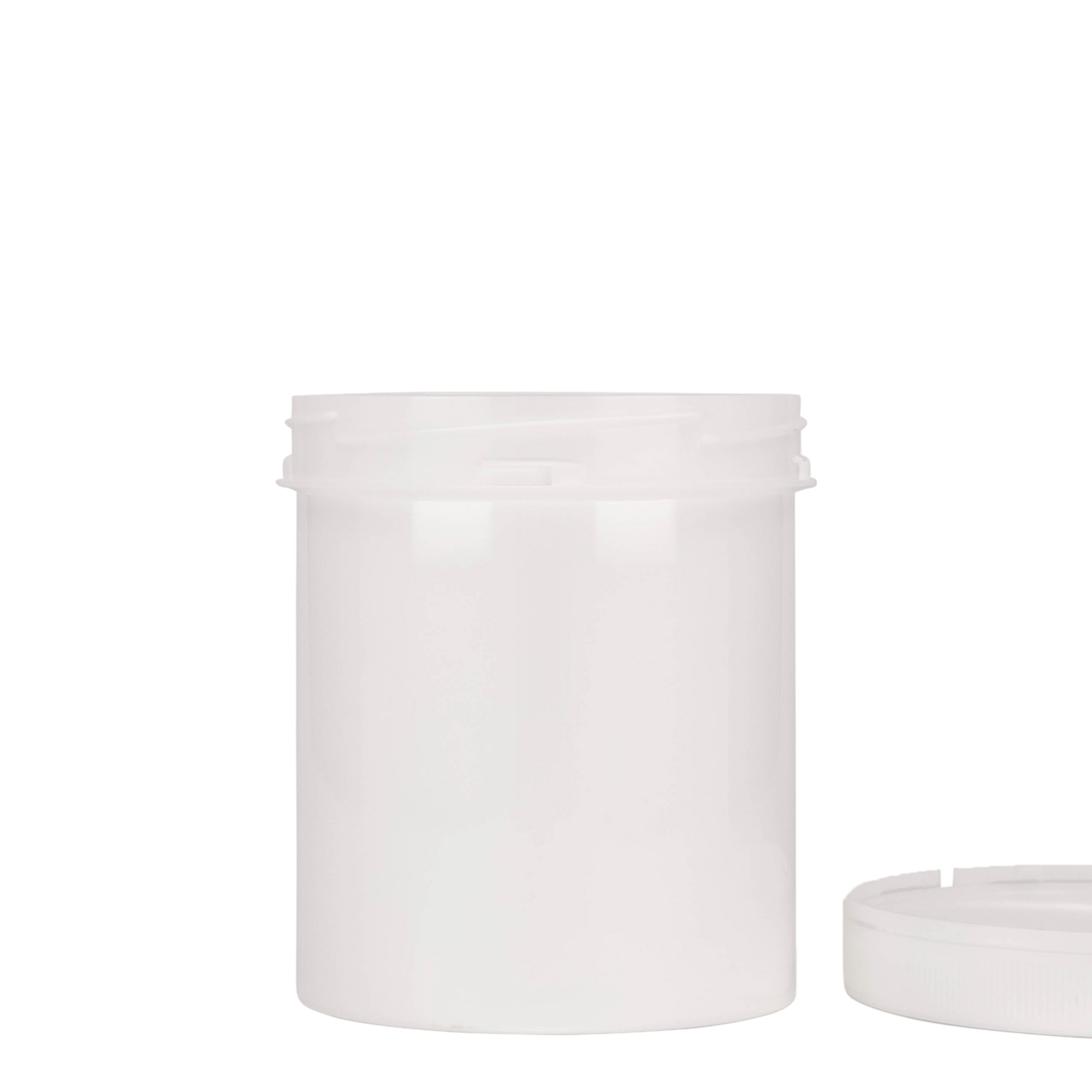 500 ml barattolo in plastica 'Securilock', PP, bianco, bocca: chiusura a vite 500 ml barattolo in plastica 'Securilock', PP, bianco, bocca: chiusura a vite