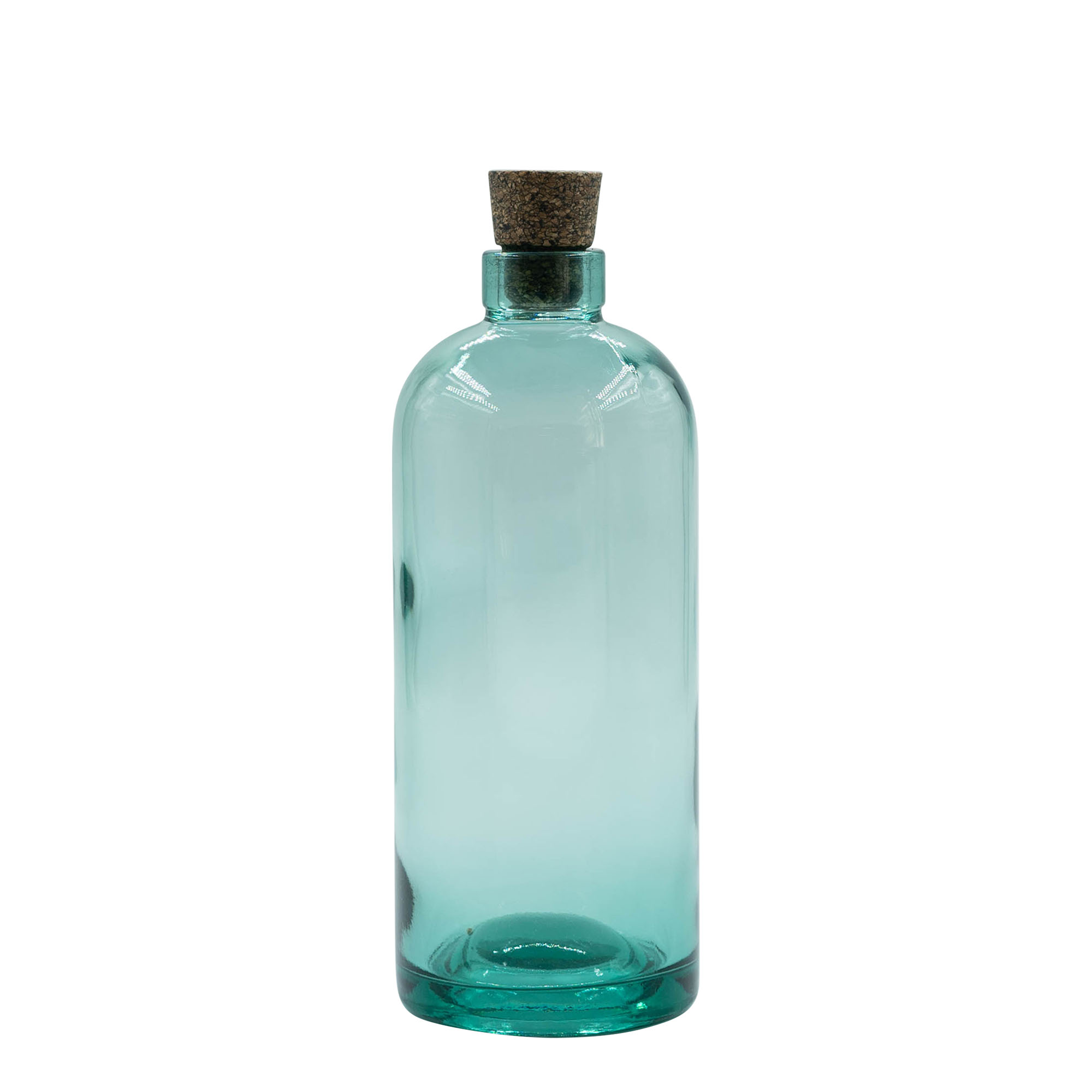 Bottiglia di vetro da 700 ml 'Farm', bocca: tappo di sughero Bottiglia di vetro da 700 ml 'Farm', bocca: tappo di sughero