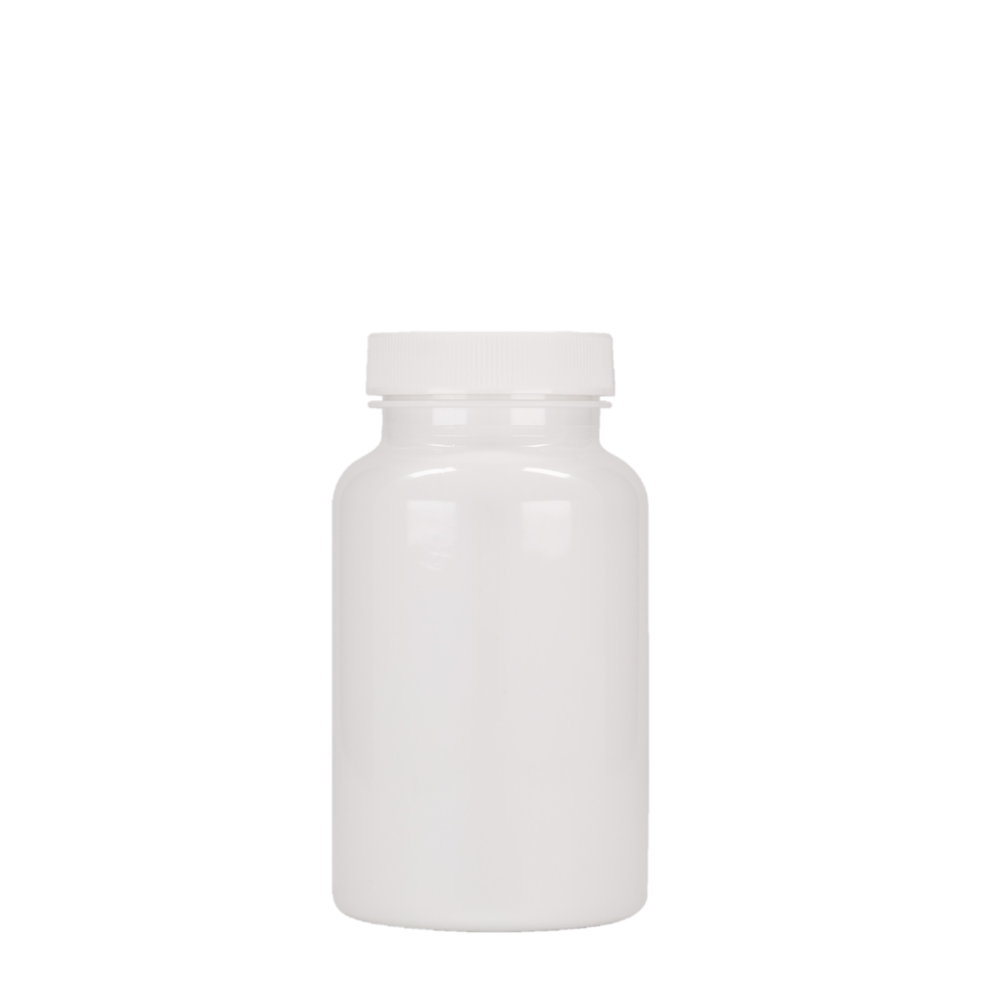 200 ml Barattolo PET-Packer, plastica, bianco, imboccatura: 45/400