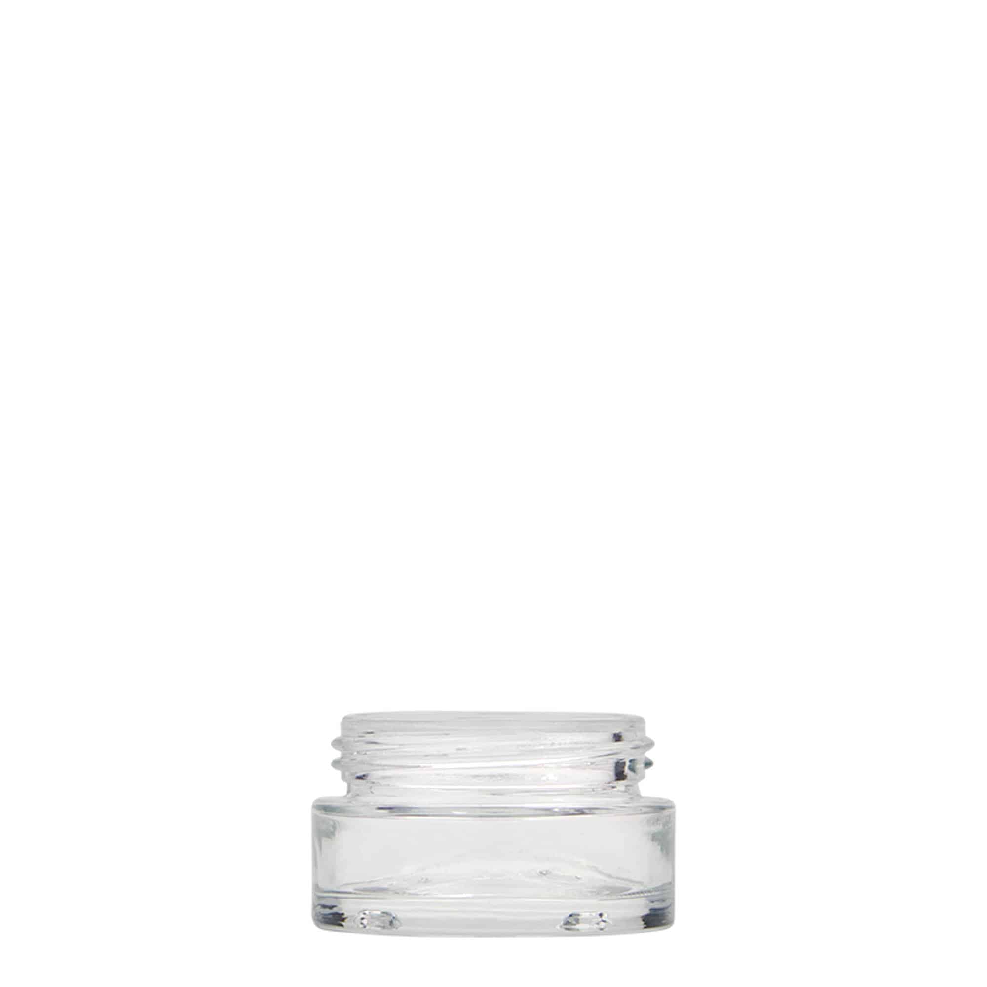 15 ml barattolo 'Clear Edition', vetro, bocca: chiusura a vite