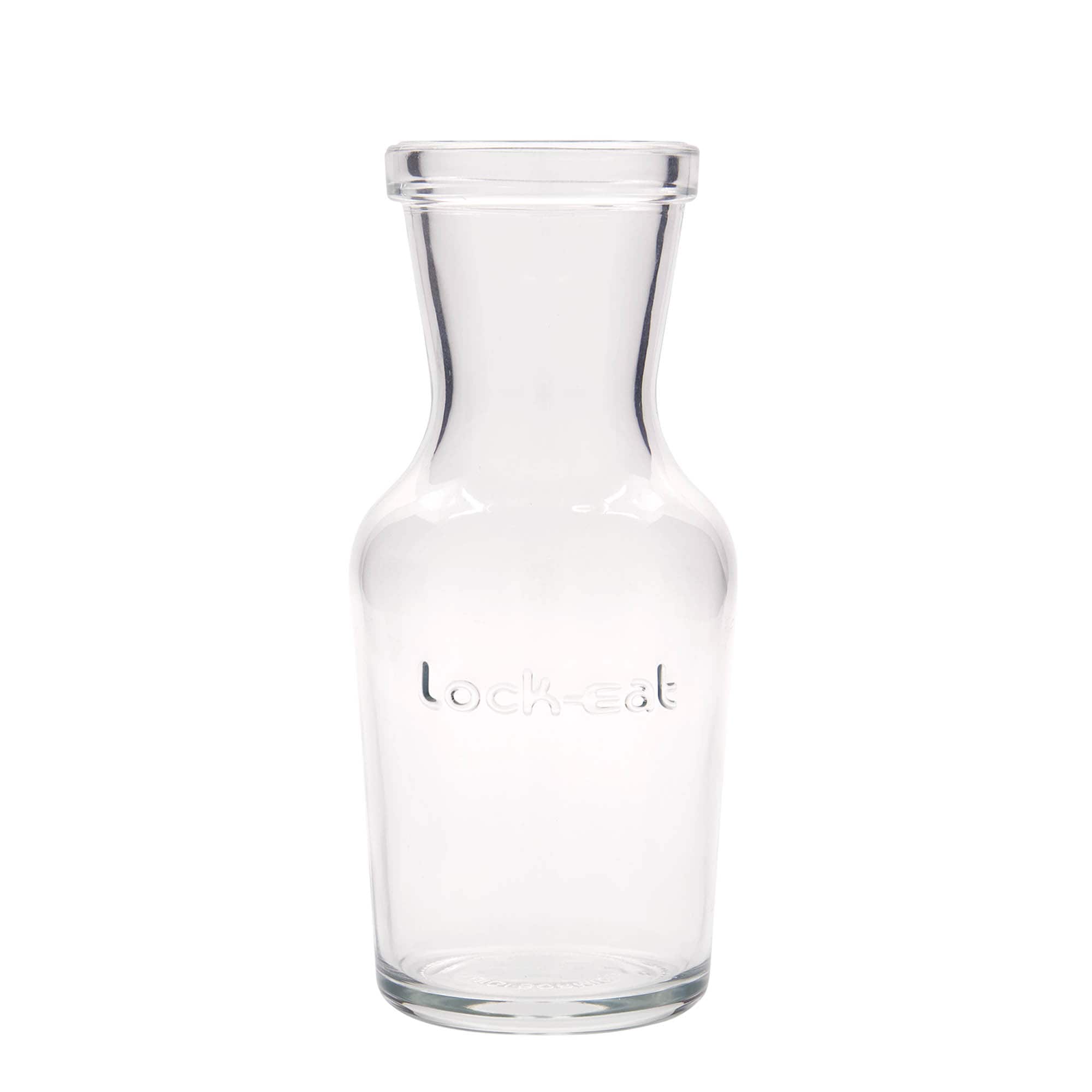 Bottiglia in vetro da 500 ml 'Lock-Eat', bocca: chiusura a gancio metallico