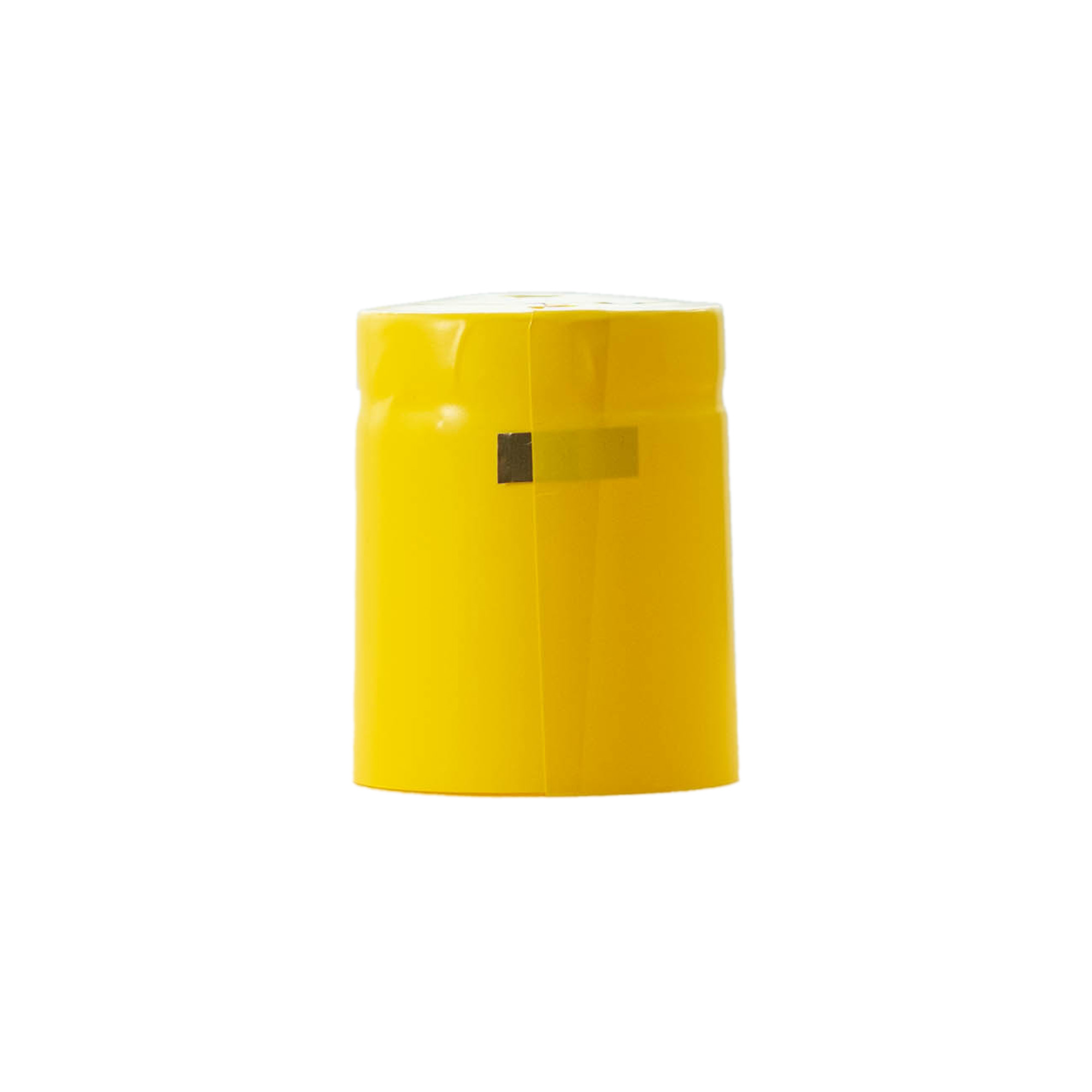 Capsula termoretraibile 32x41, plastica PVC, gialla Capsula termoretraibile 32x41, plastica PVC, gialla