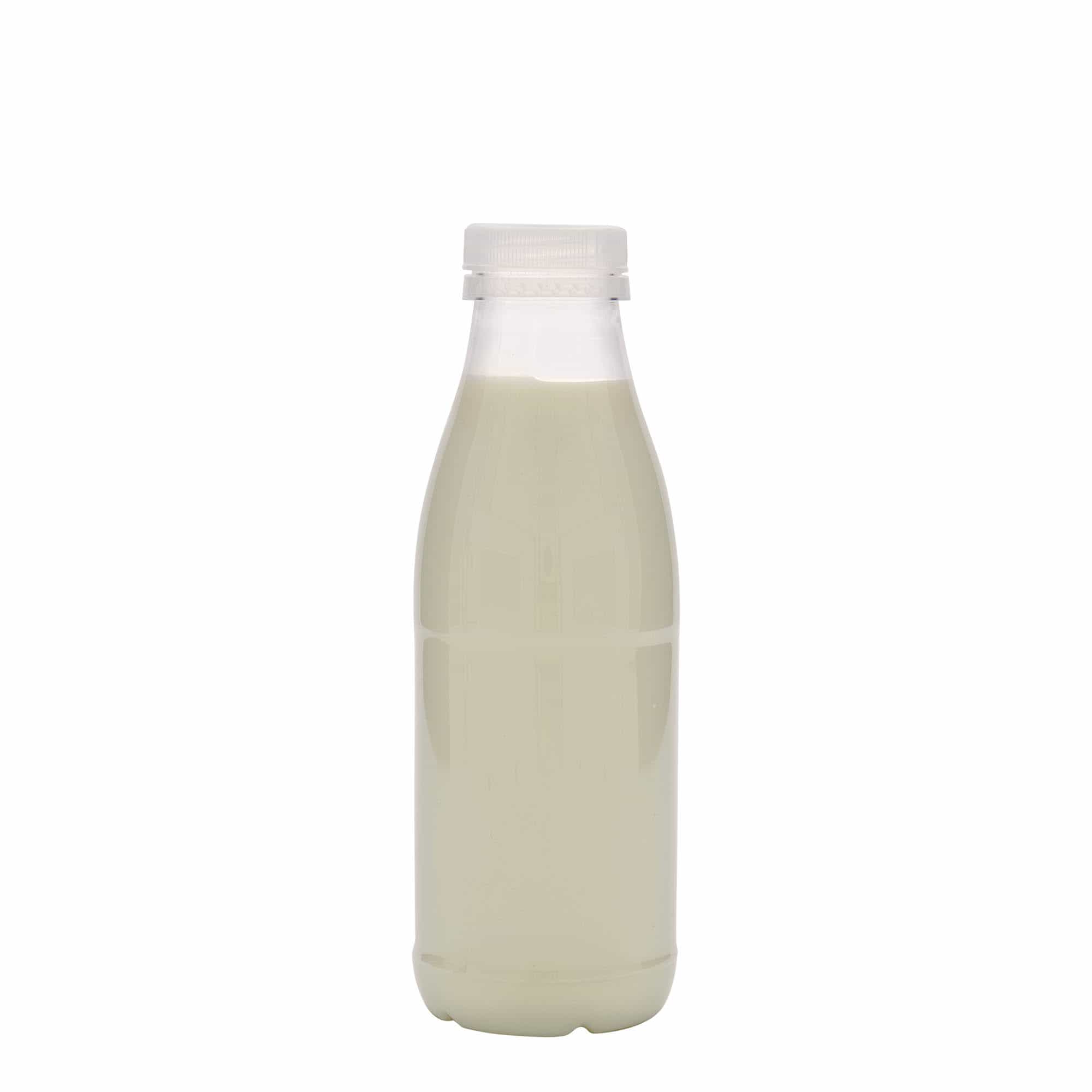 Bottiglia PET 500 ml 'Milk and Juice', plastica, bocca: 38 mm